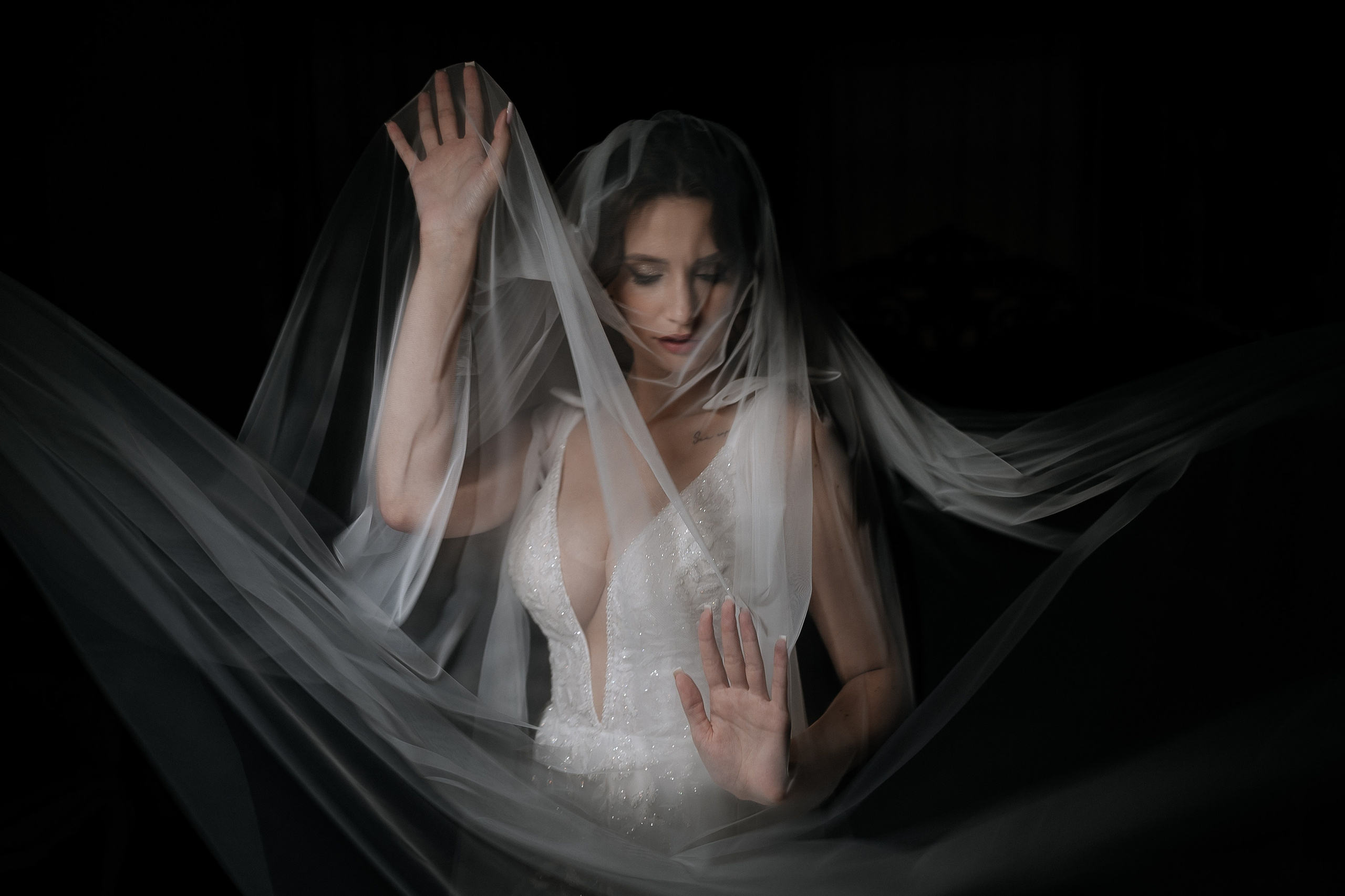 Фотосессия невесты на свадебных сборах