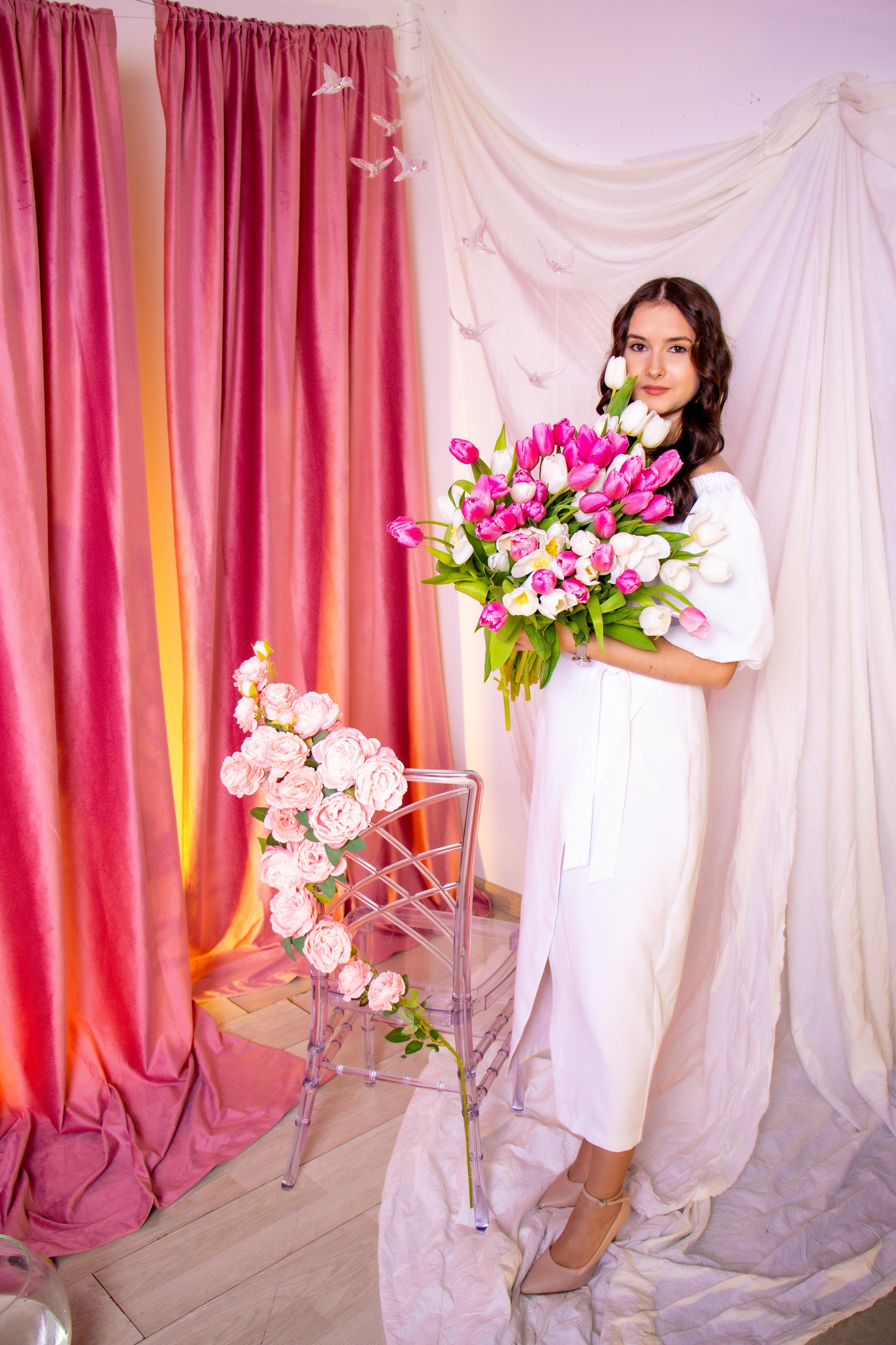 Кристина с тюльпанами. Фотограф Татьяна Матрос