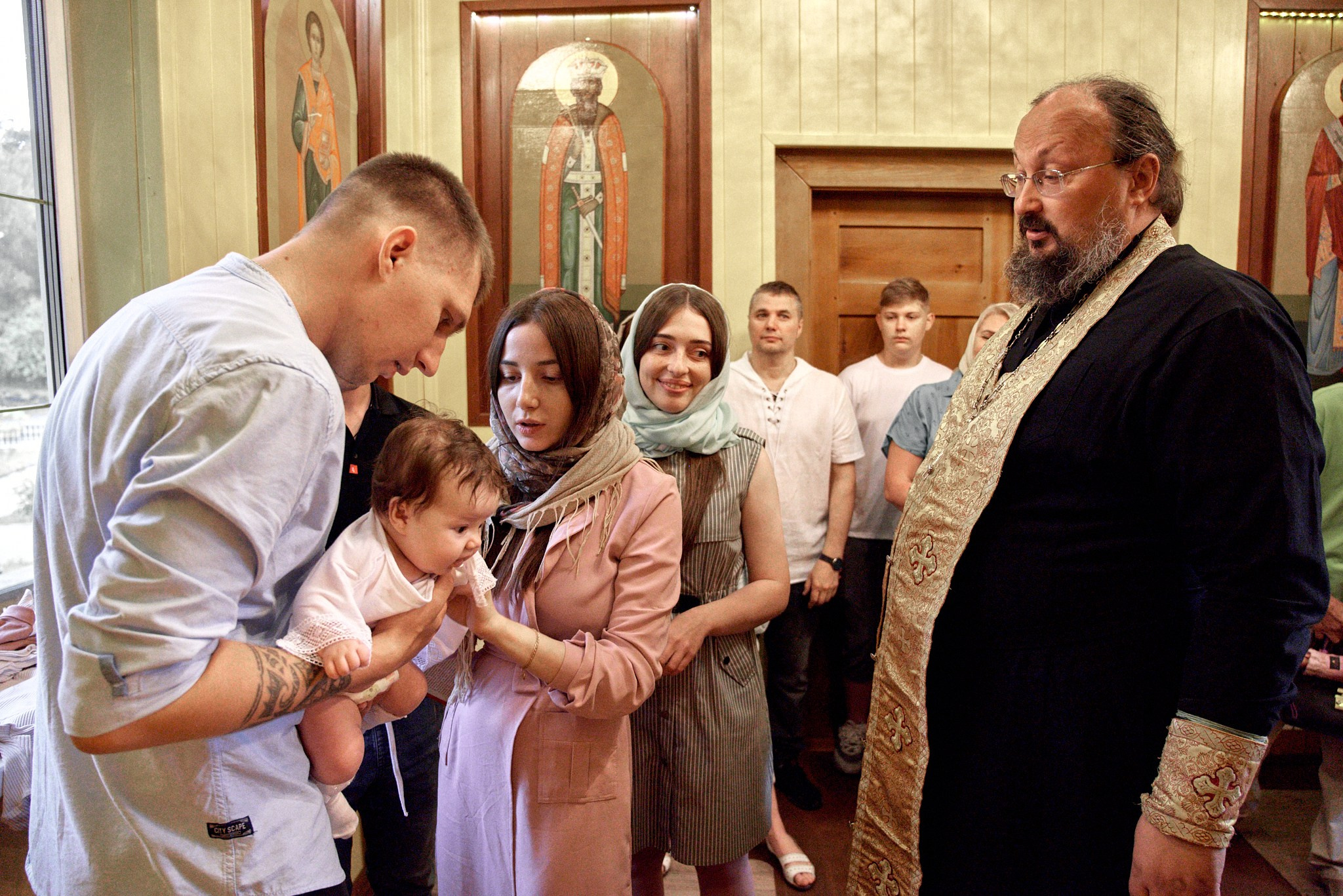 Фотосессия крещение Варвары