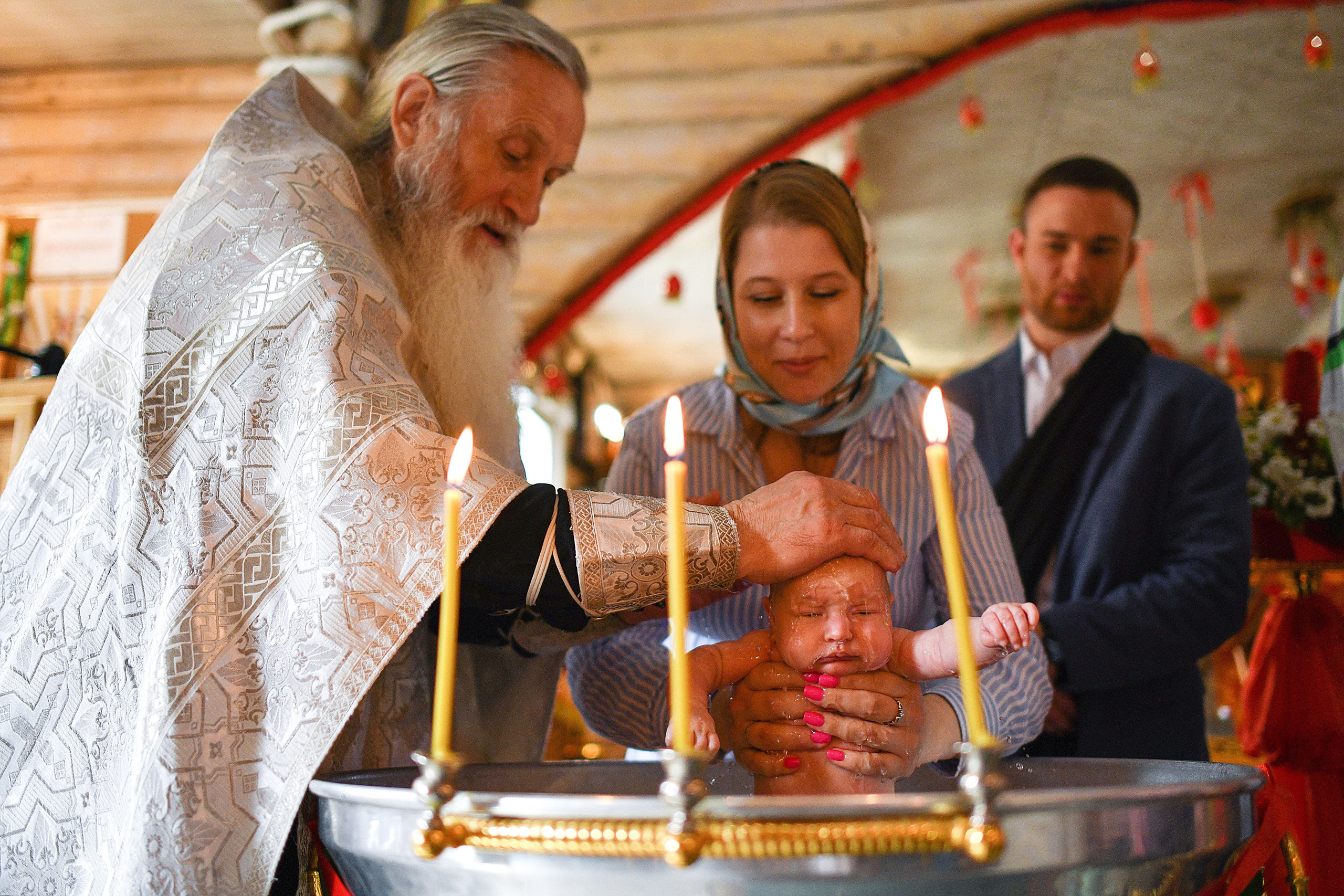 Крещение младенца Ксении. Свадебный и портретный фотограф в Москве Галина Борисова