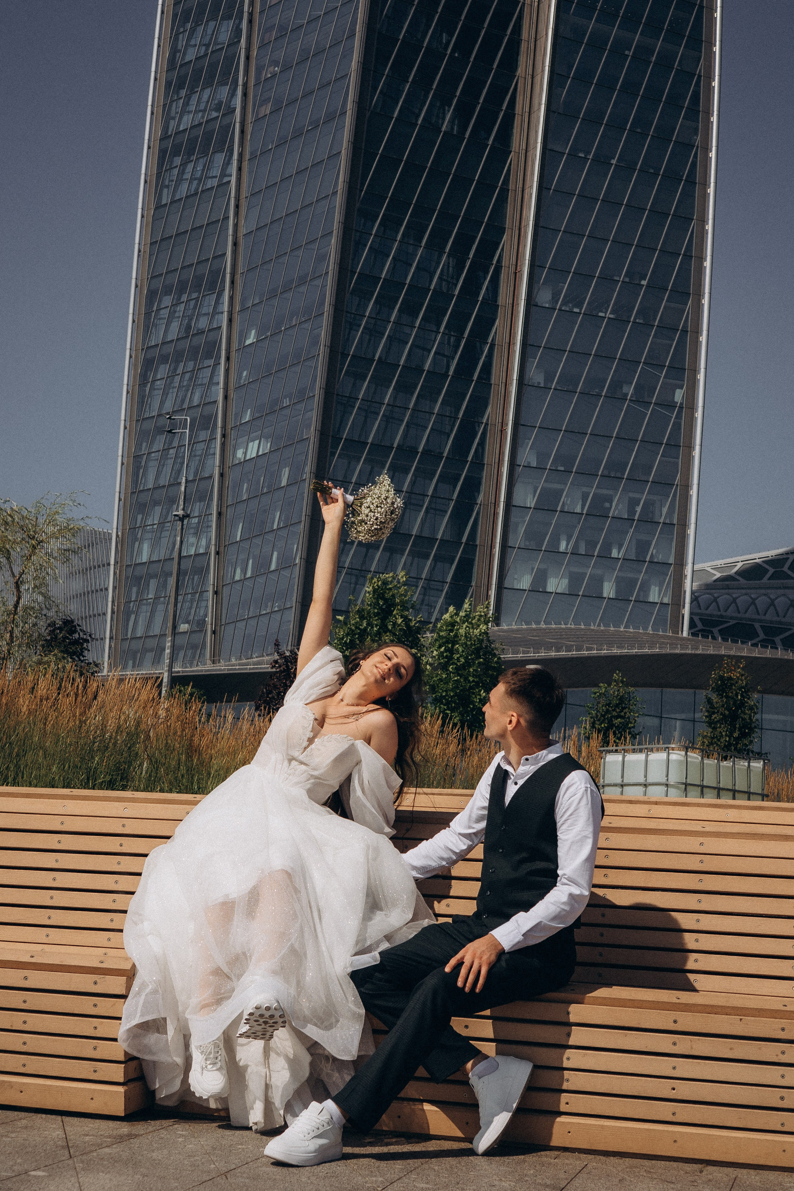 СВАДЕБНАЯ СЬЕМК В ПАРКЕ 300-ЛЕТИЯ. Профессиональный фотограф, Санкт-Петербург — Виктория Богомолова