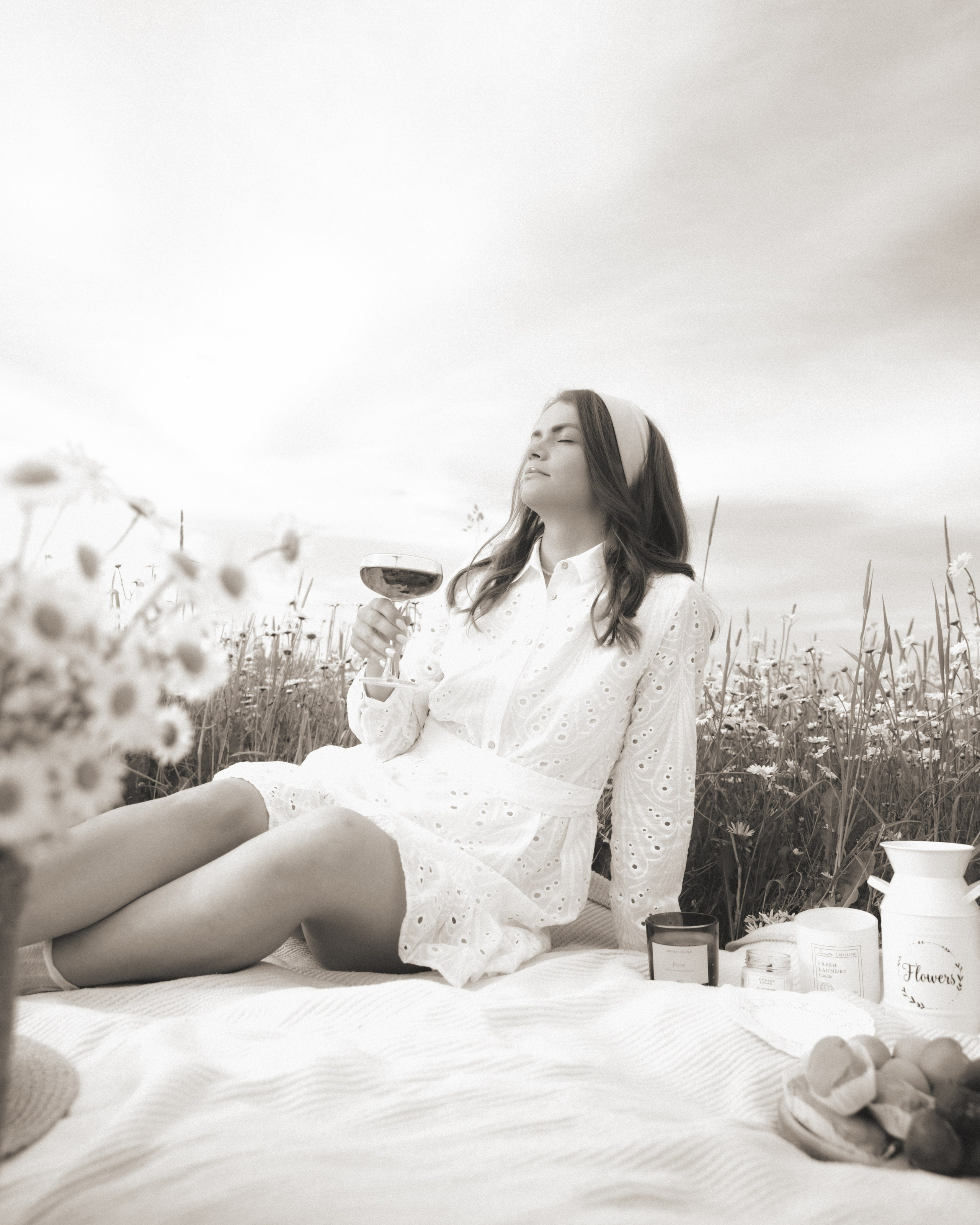 Фотосессия в поле с ромашками. Фотограф Игнатьева Любовь