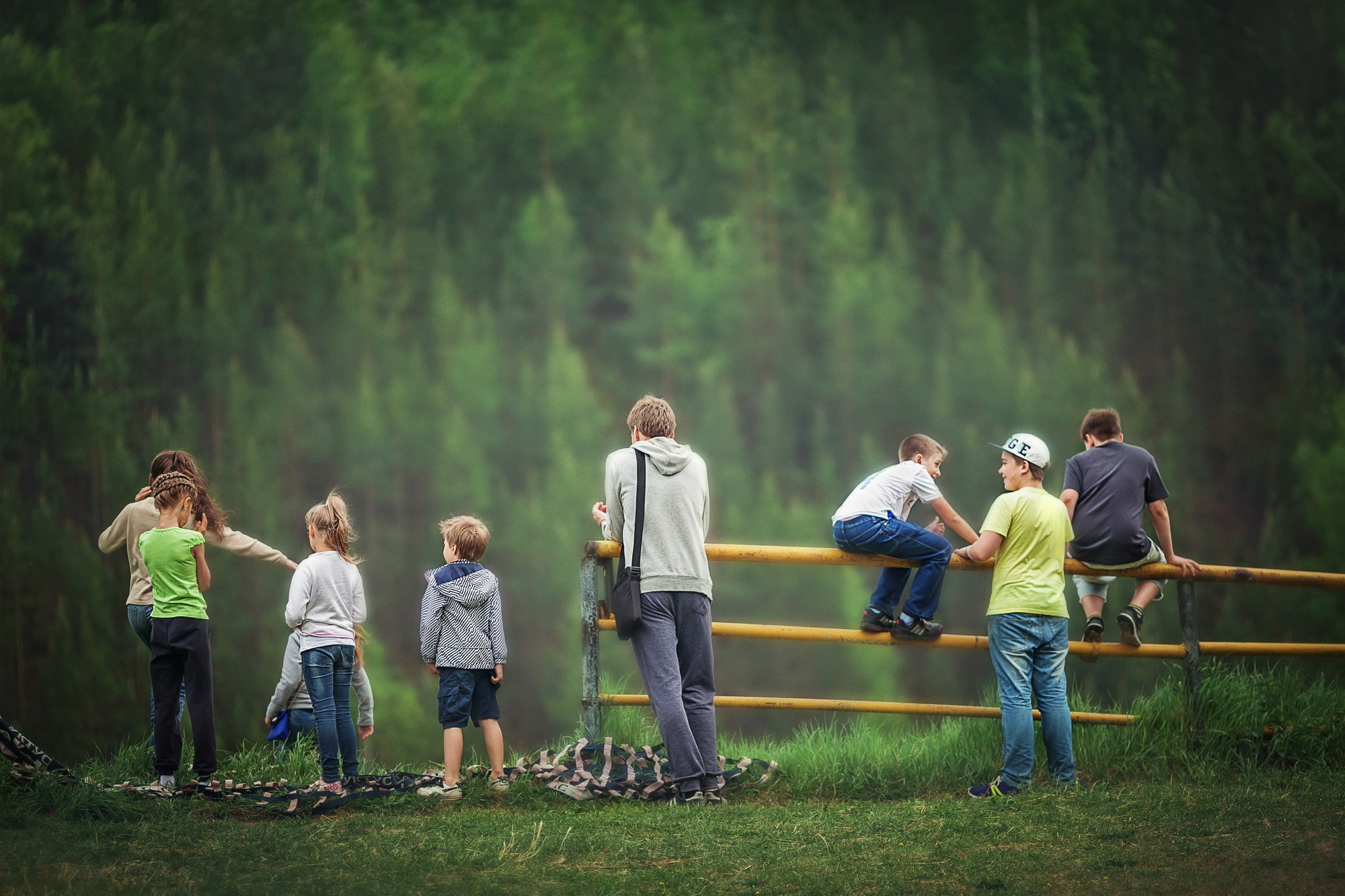 Проведение квеста в 4-м классе (выпускной в лесу)