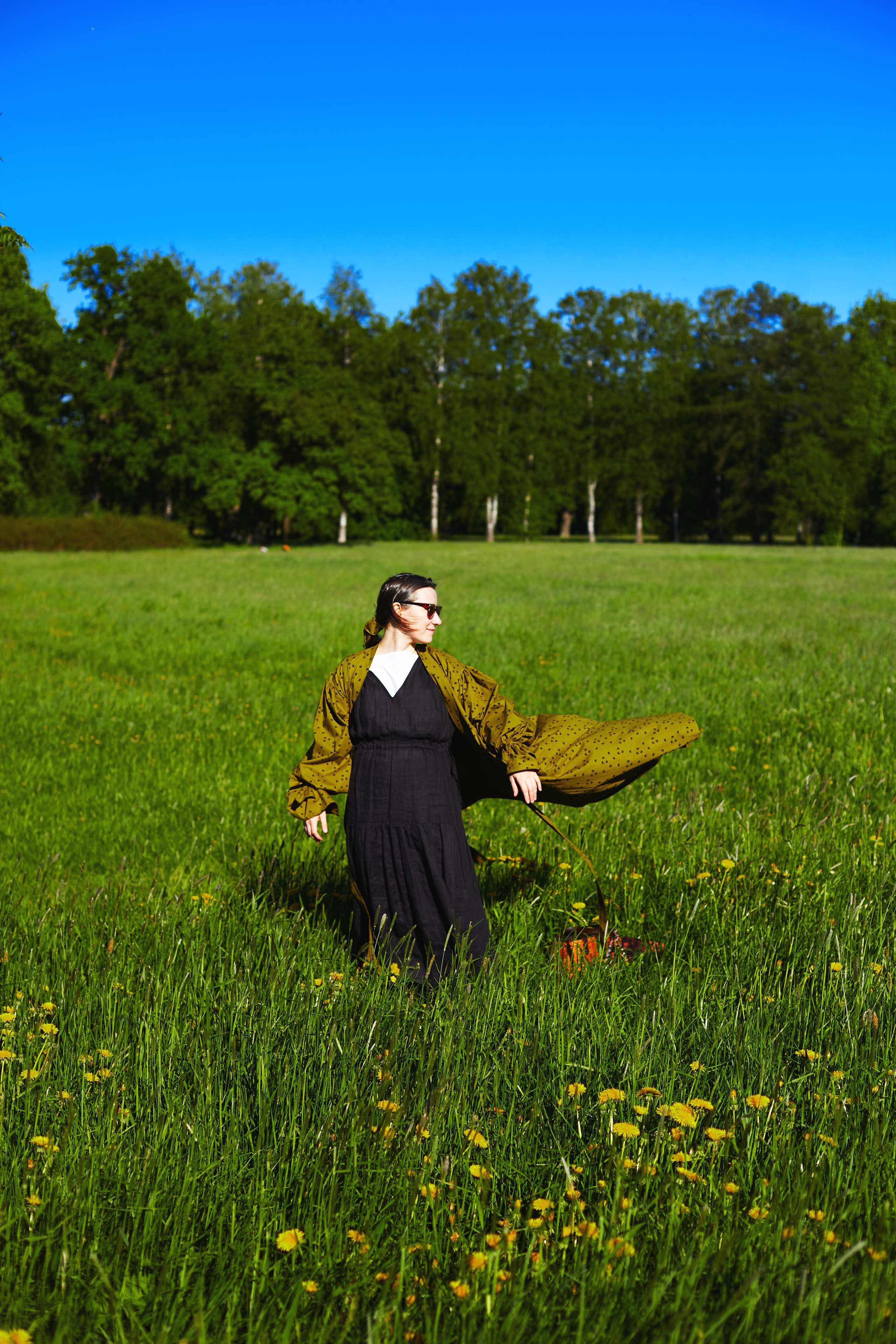 Женское платье с запахом. Одежда из Санкт-Петербурга СИНИОКО