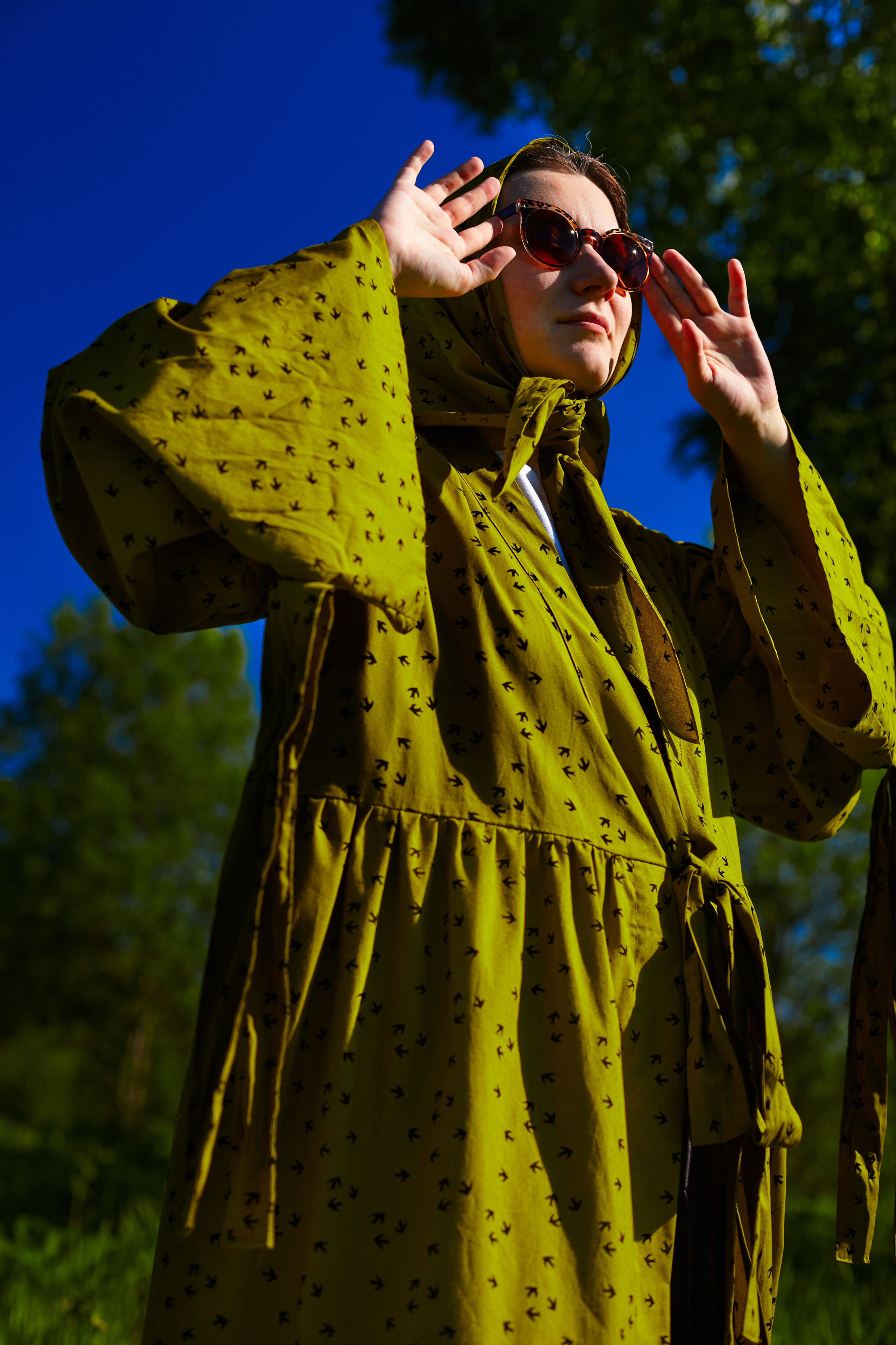 Женское платье с запахом. Одежда из Санкт-Петербурга СИНИОКО