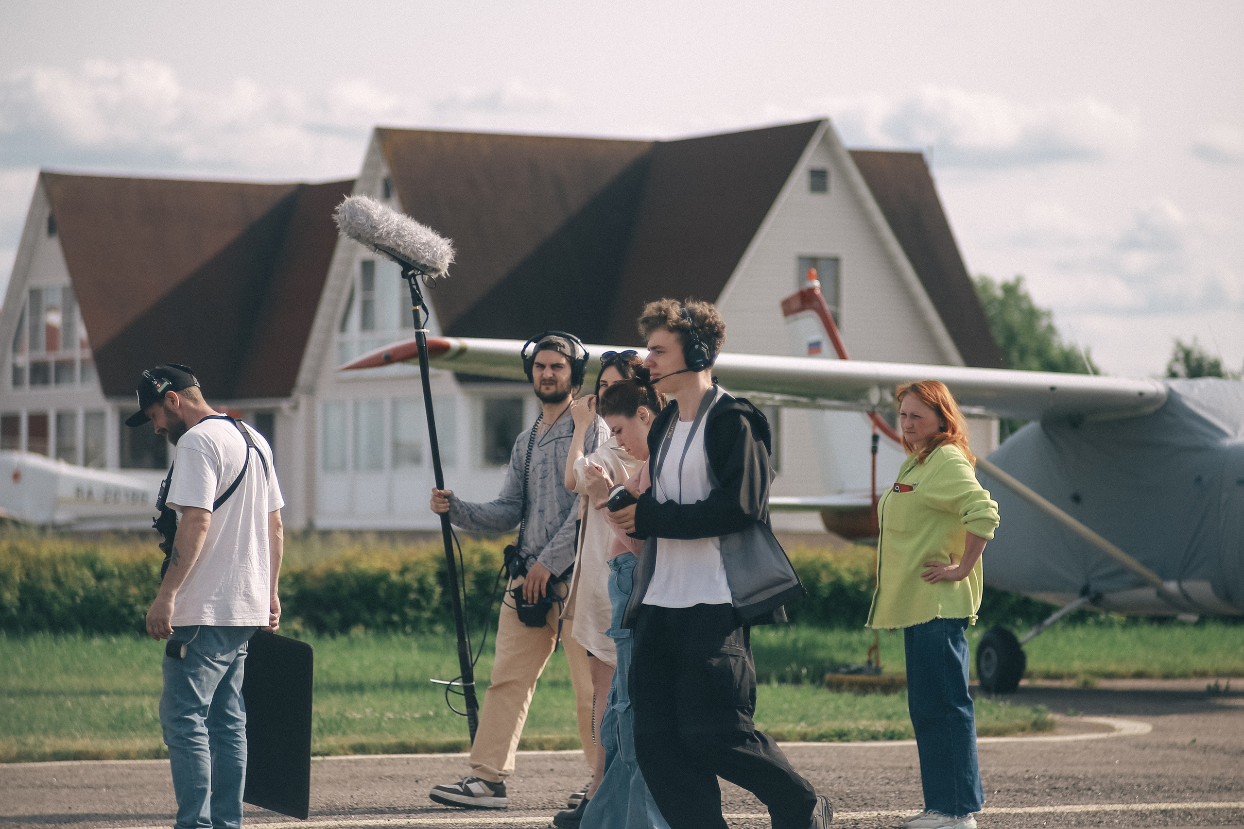 Съёмки фильма «Небо, прощай!». Аэродром Северка. Антонина Морозова, профессиональный семейный фотограф видеограф
