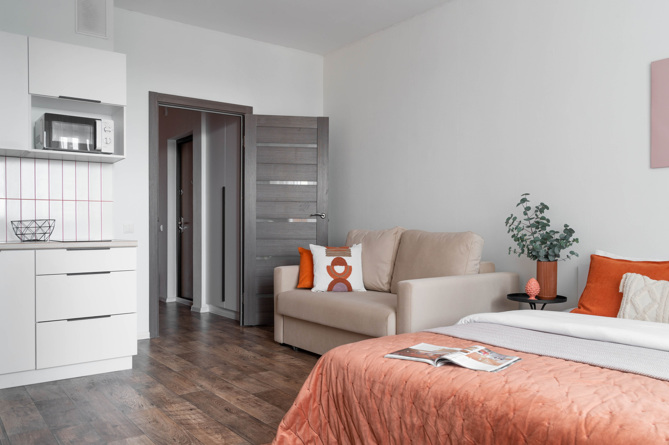 Съемка студии для посуточной аренды ЖК «Подсолнухи». Интерьерный фотограф в Ярославле. Вероника Лазыкина