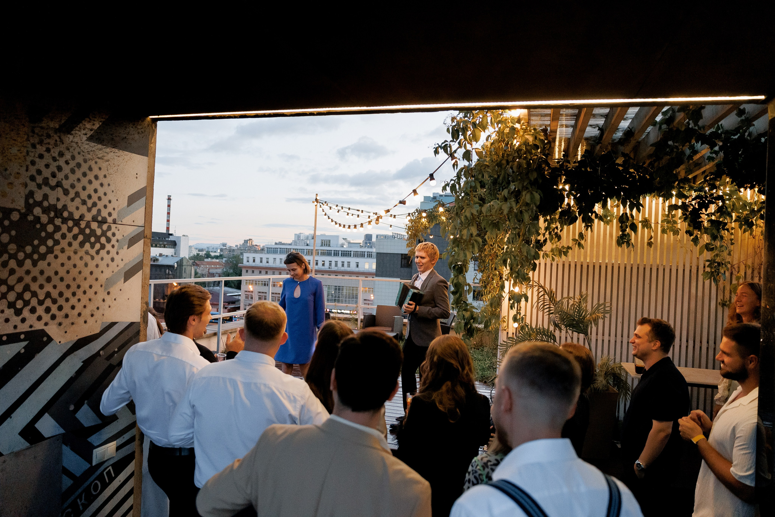 Свадебная вечеринка лофт Телескоп. Свадебный фотограф Домодедово Москва Катерина Алехина