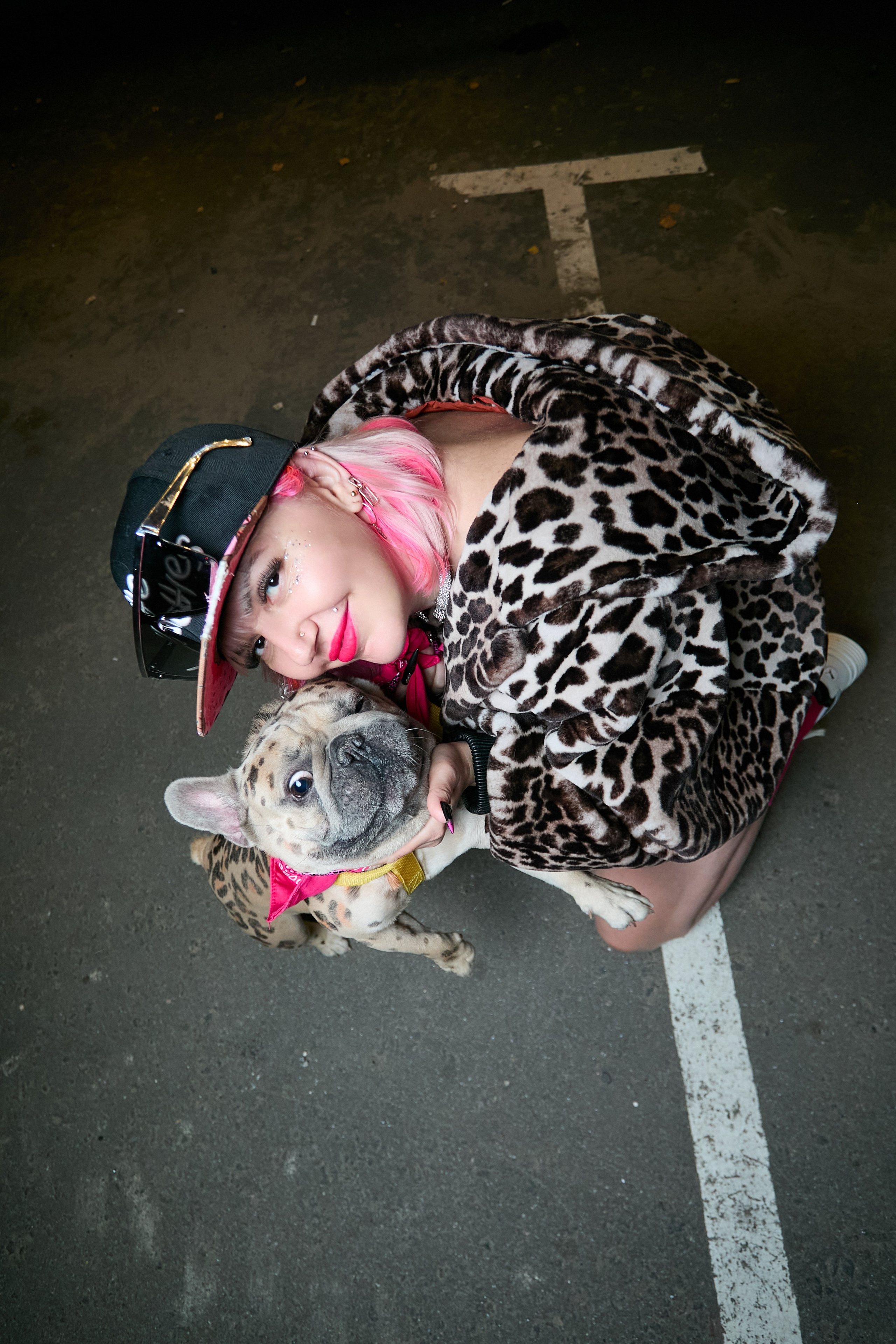 Ядвига + леопардовый бульдог. Фотограф Михаил Коган — Москва 89267284460