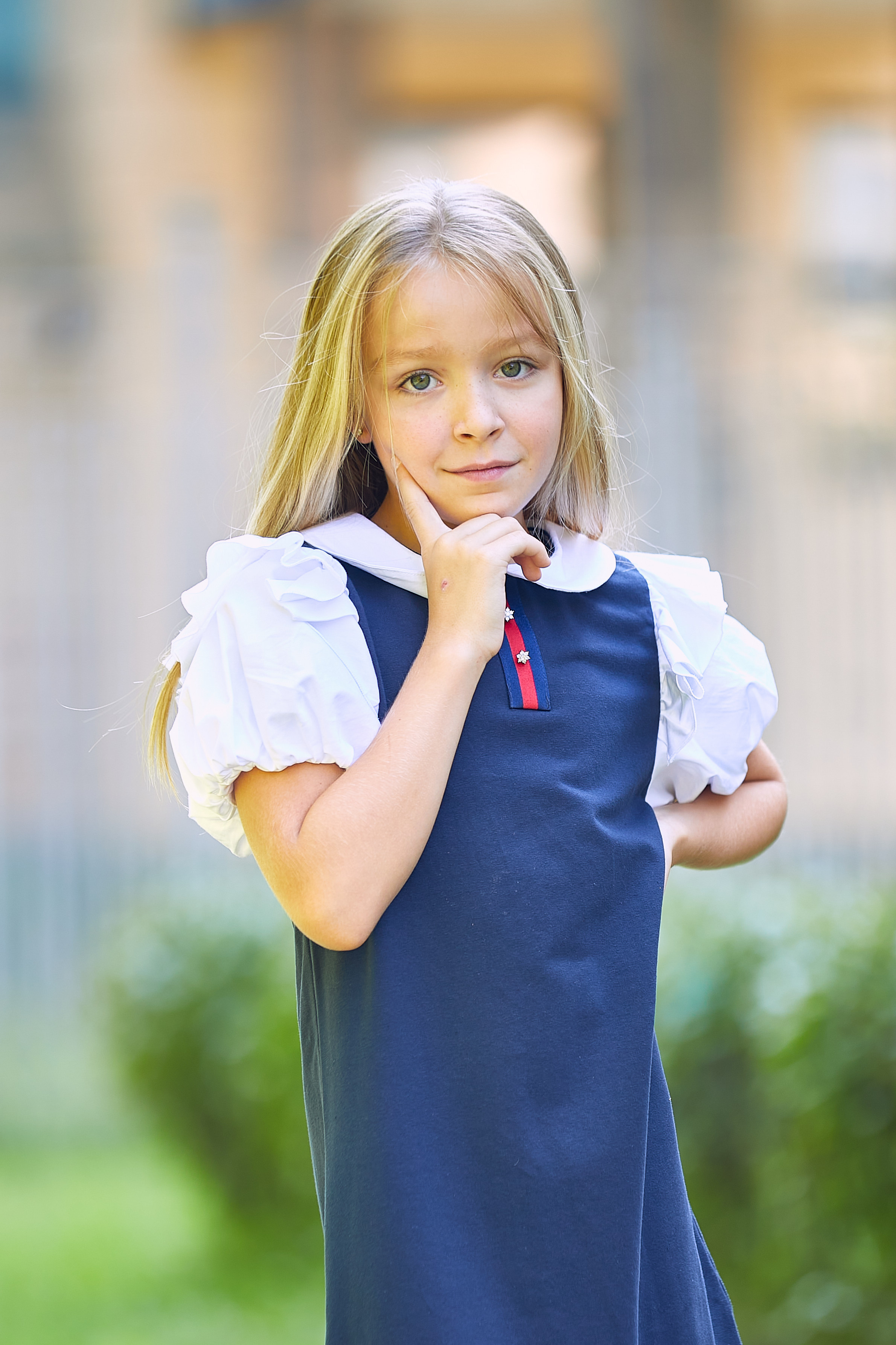 портретная фотосъемка детей на первое сентября 