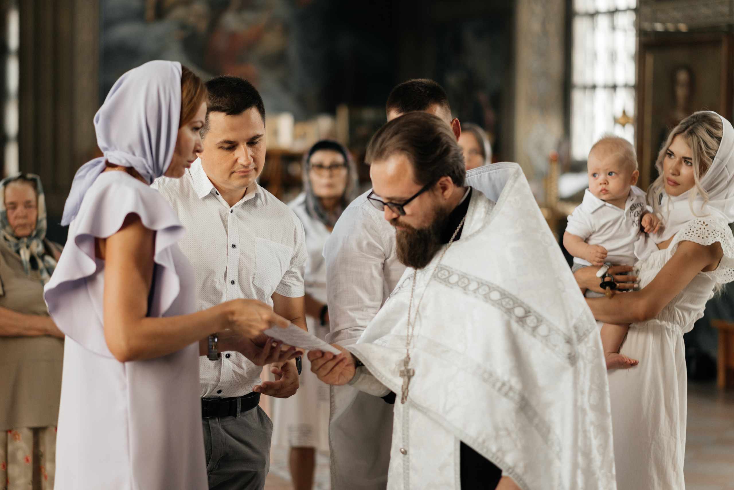 Таинство крещения Павла. Фотограф Елена Кучук