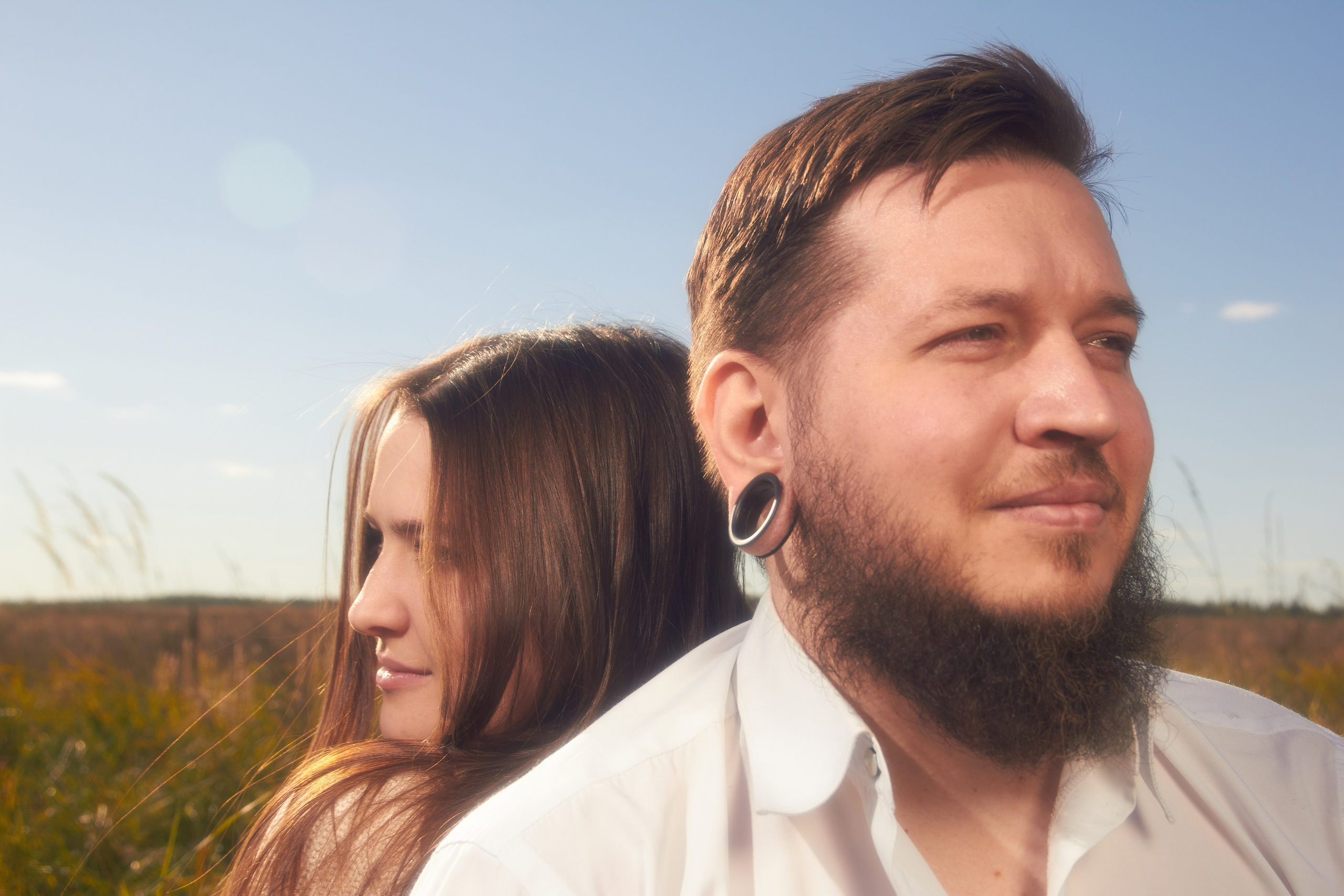 Прогулка с парой в поле. Фотограф Сергей Яркин