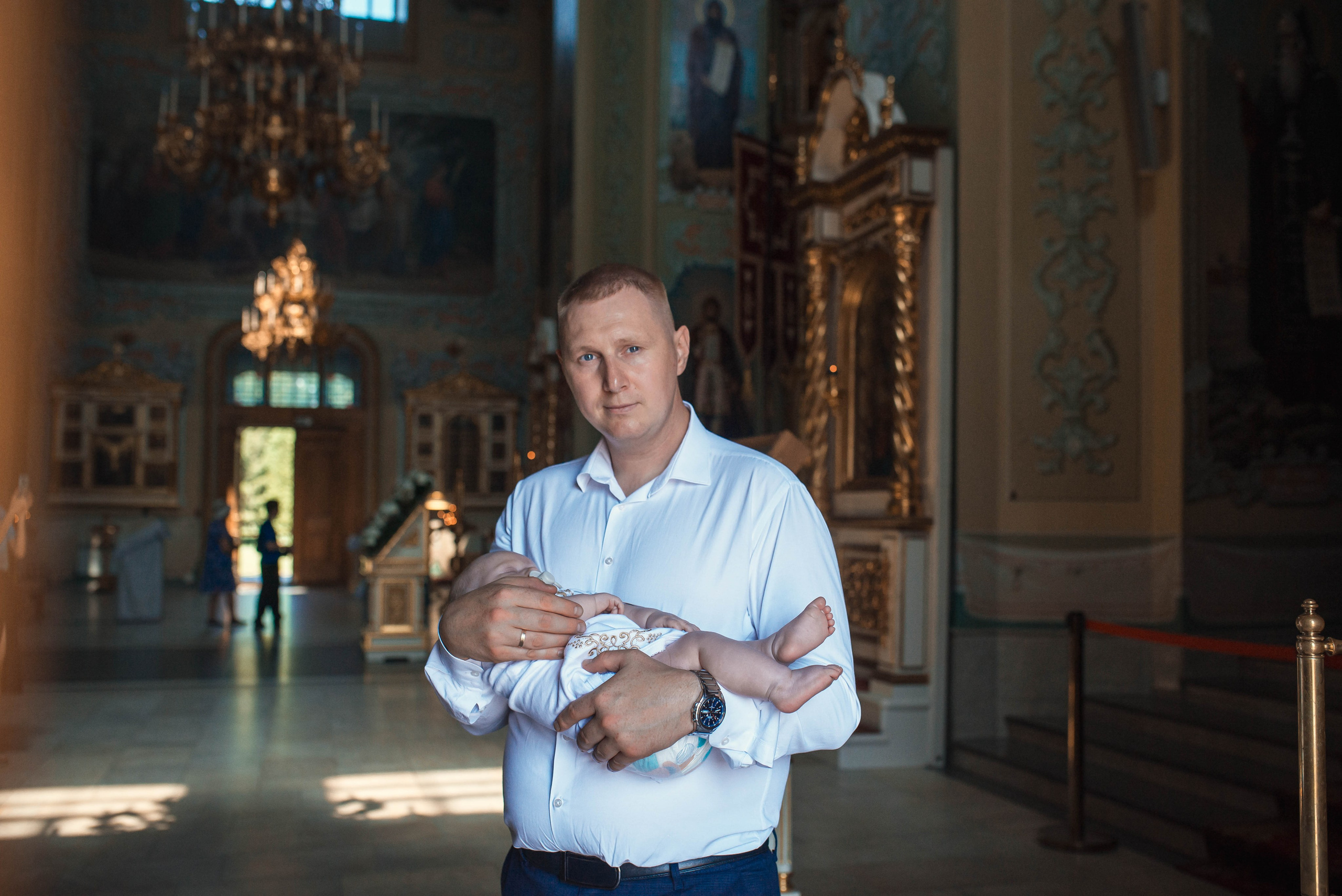 Крещение Андрея в Покровском соборе. Фотограф на крещение в Саратове Марина Грушина