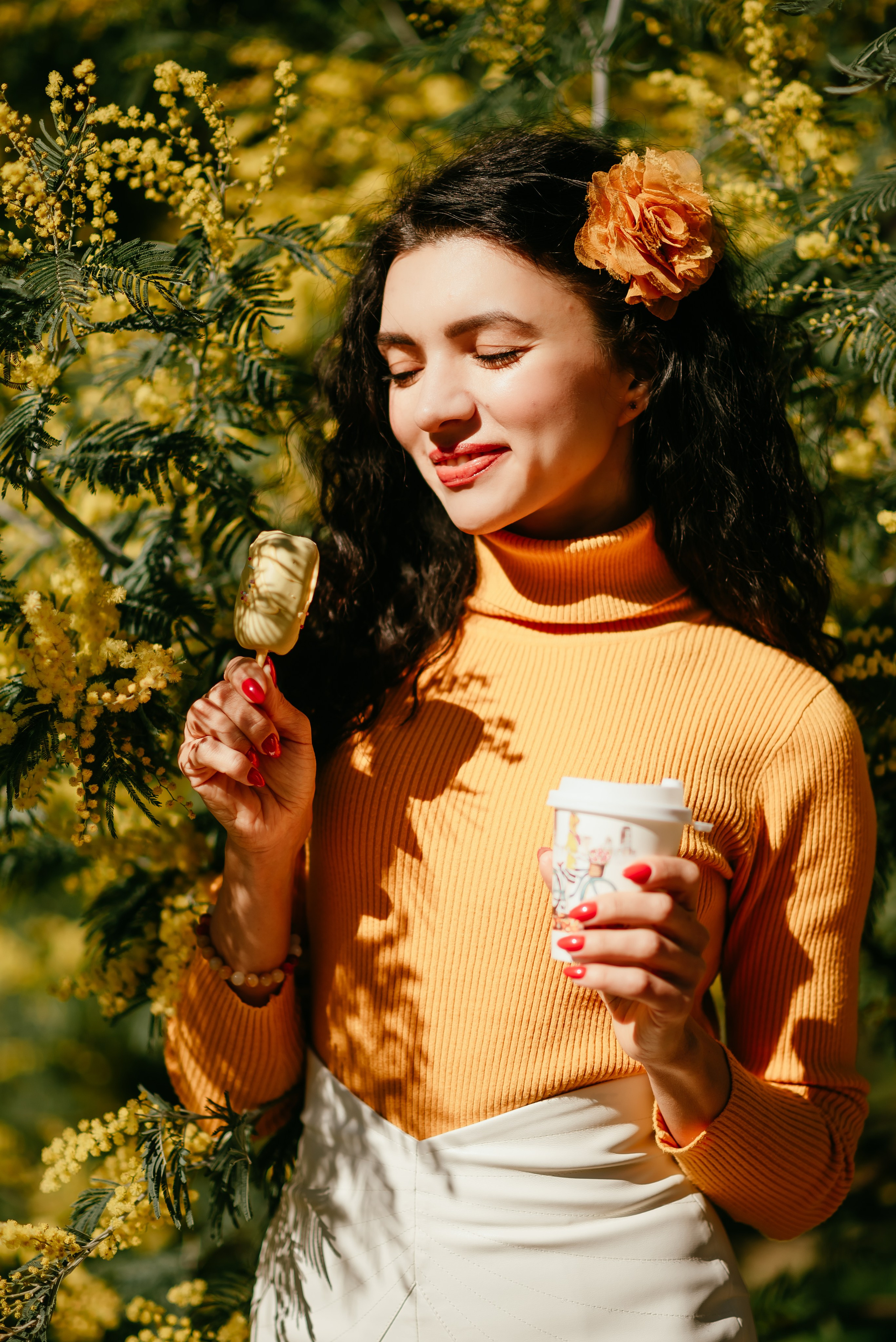 Мимоза. Семейный и женский фотограф Лоо Краснодар Сочи Энем Татьяна Трибурт