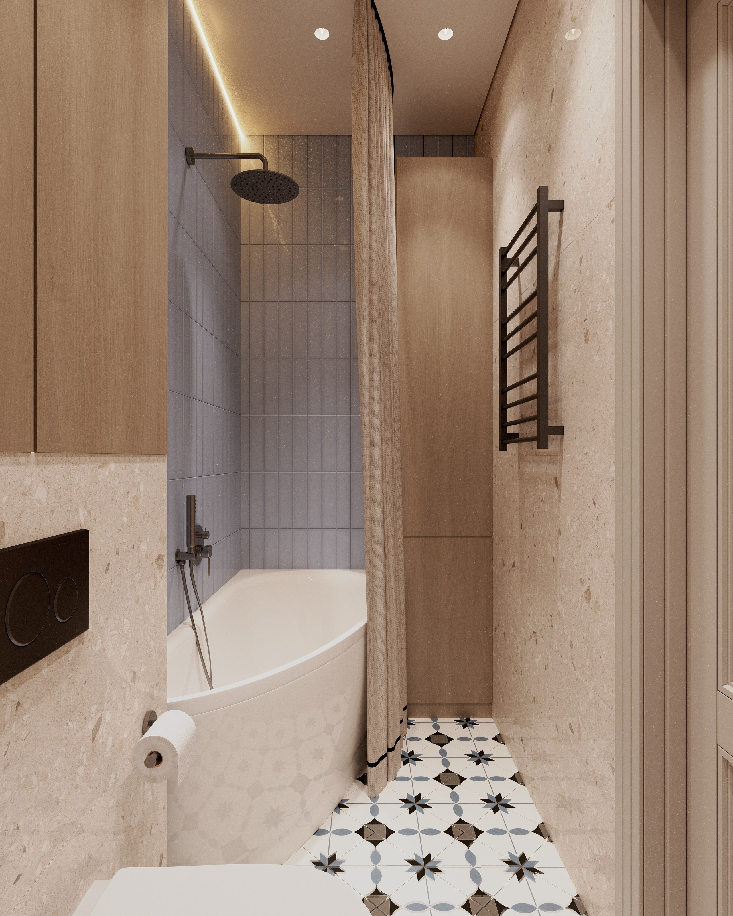 ЖК «Римский, 77.6 м². Мария Воропаева | Дизайн интерьера под ключ Москва и МО