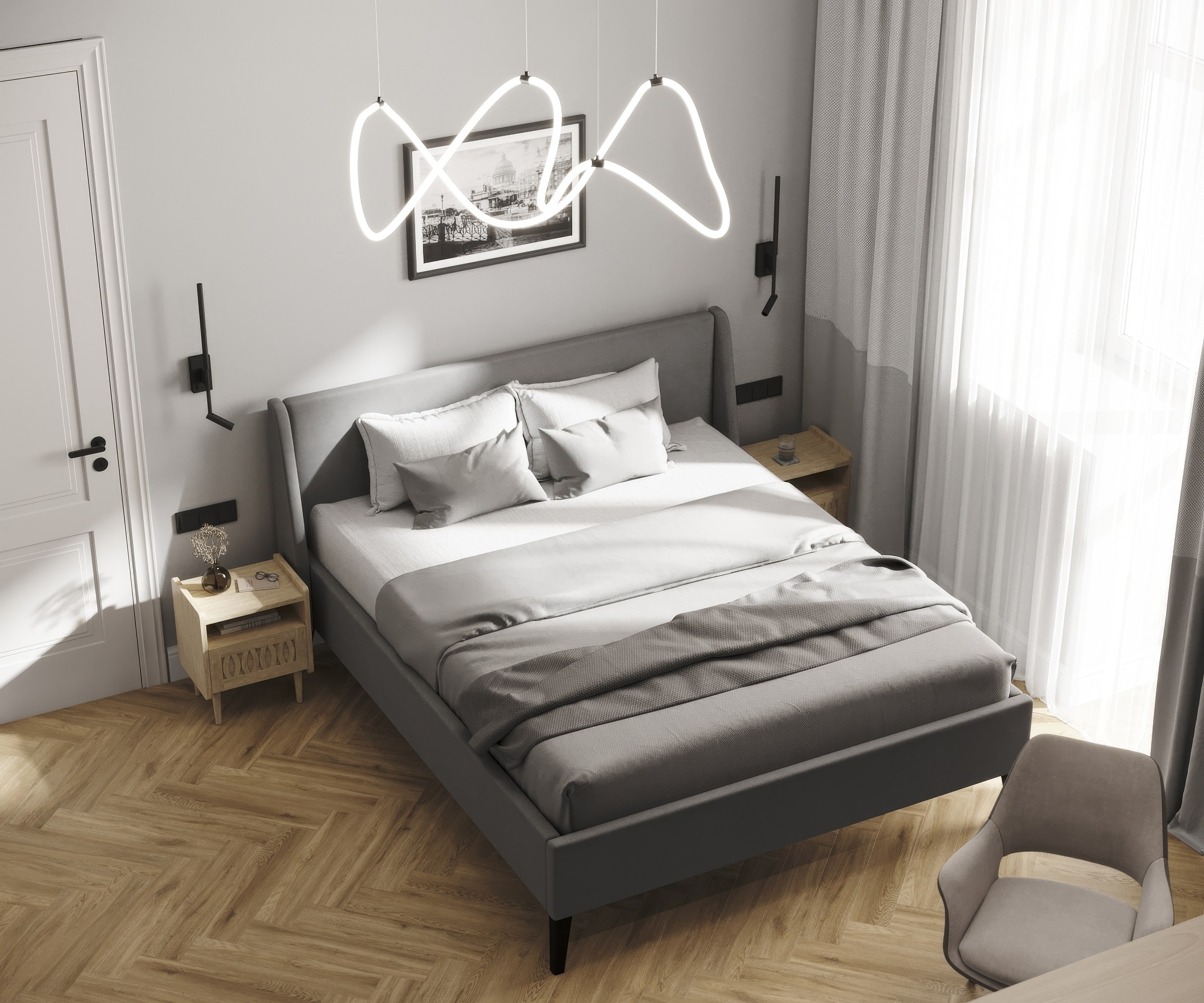 Визуализация интерьера квартиры в Санкт-Петербурге. 3d визуализатор marybond3d