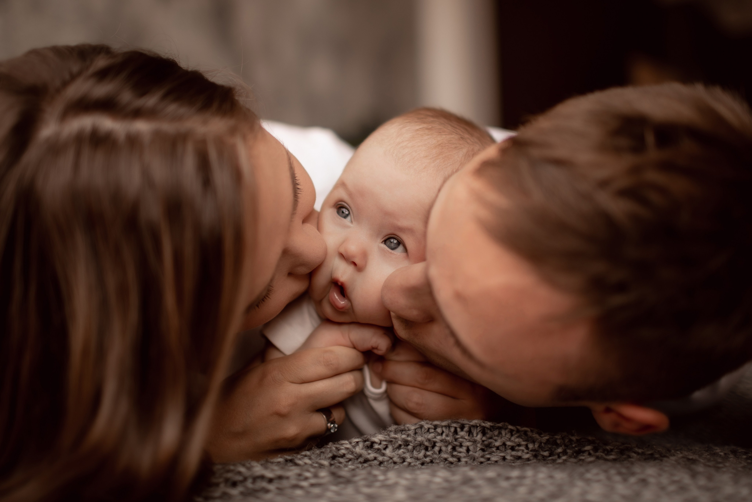 Валерия и Геннадий с крошкой. Семейный фотограф в Москве