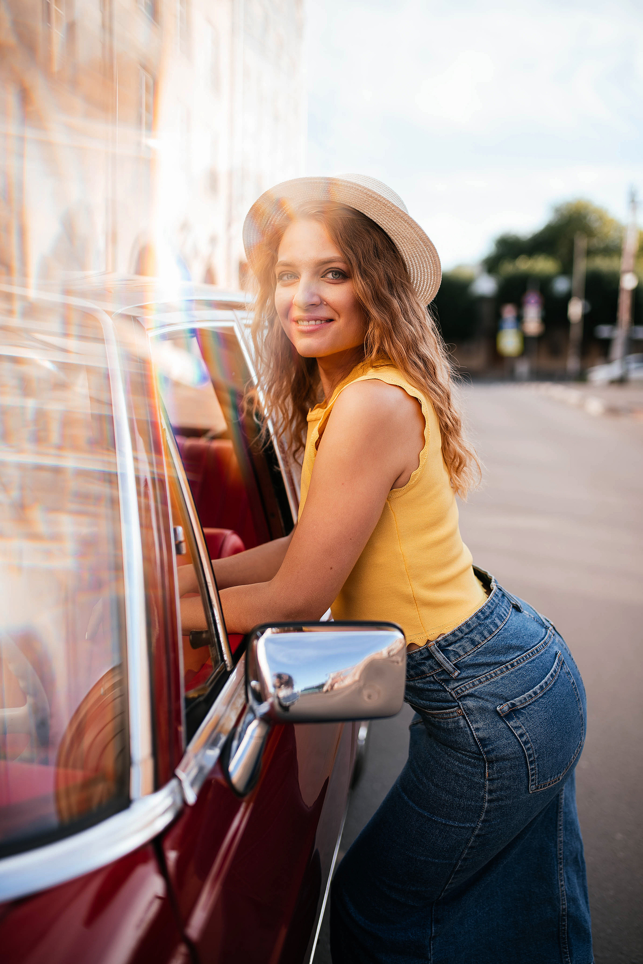 Фотодень с ретро-машиной. Свадебный, семейный фотограф в Рязани Лена Брант