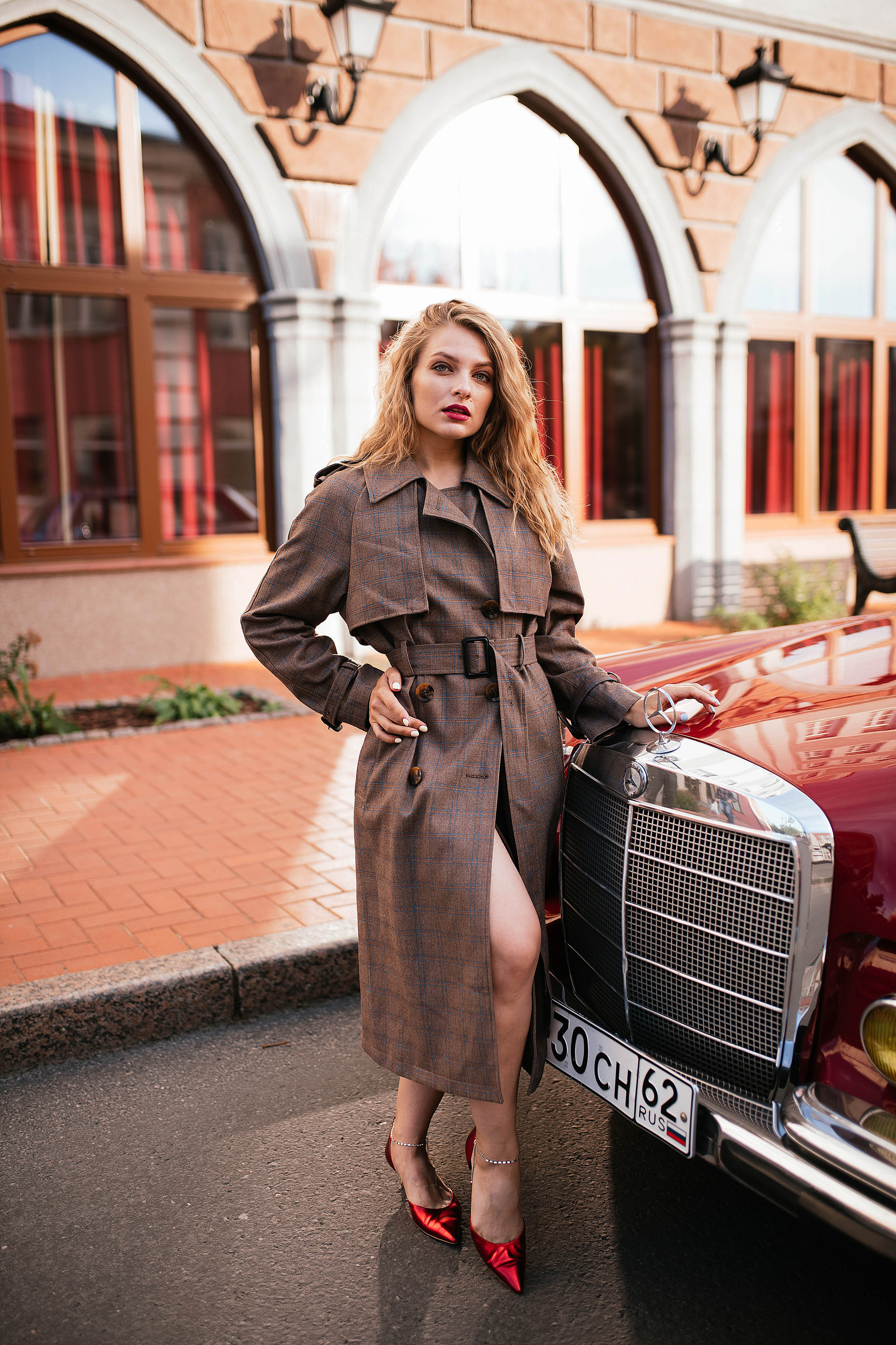 Фотодень с ретро-машиной. Свадебный, семейный фотограф в Рязани Лена Брант