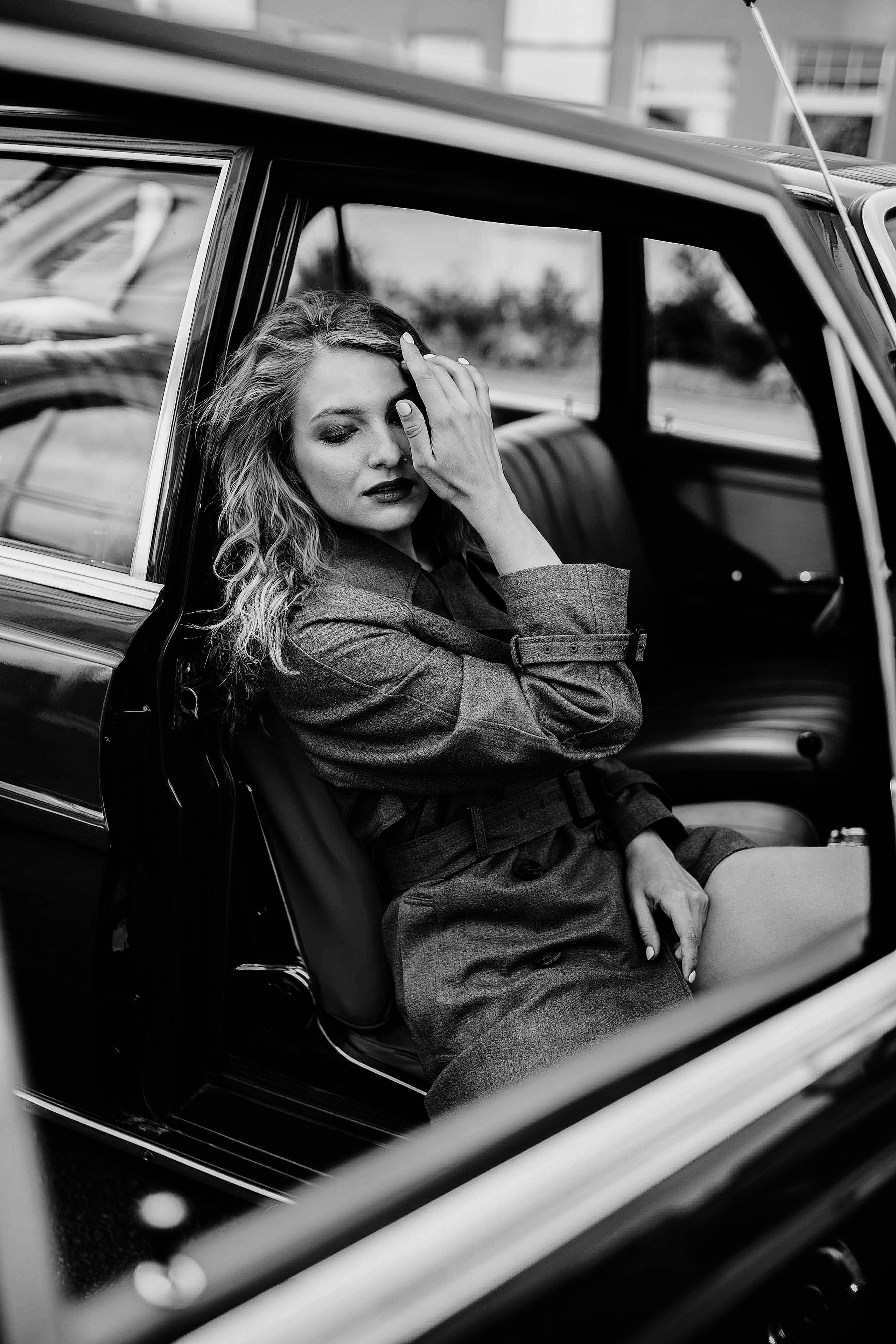 Фотодень с ретро-машиной. Свадебный, семейный фотограф в Рязани Лена Брант