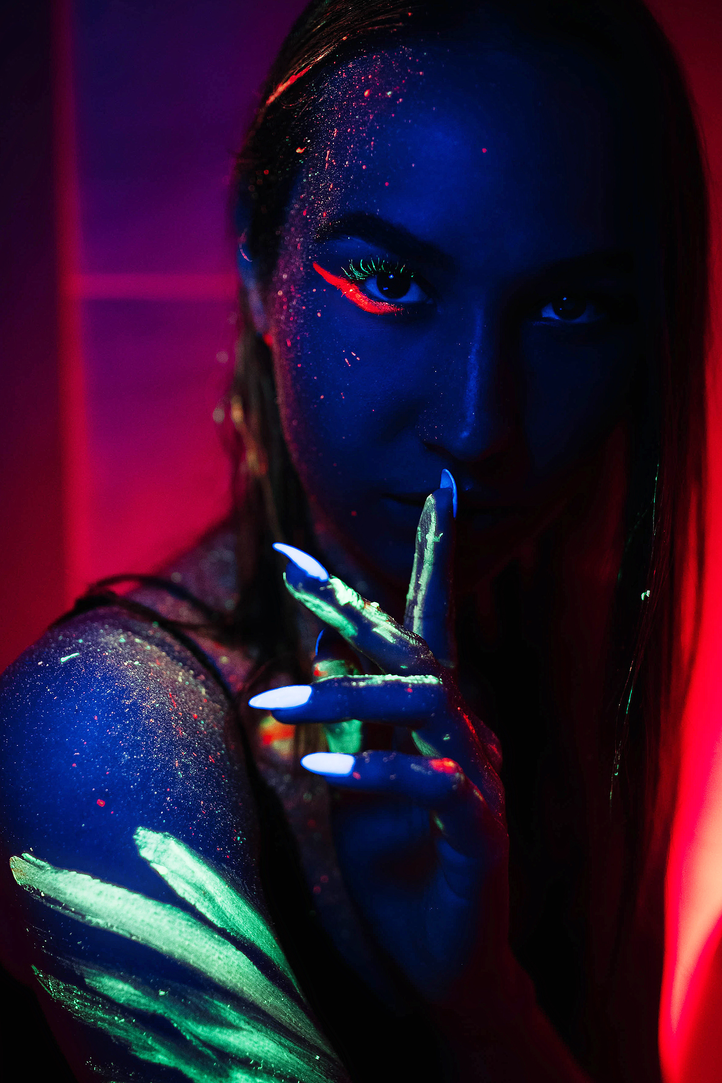 Съемки со светящимися красками. Свадебный, семейный фотограф в Рязани Лена Брант