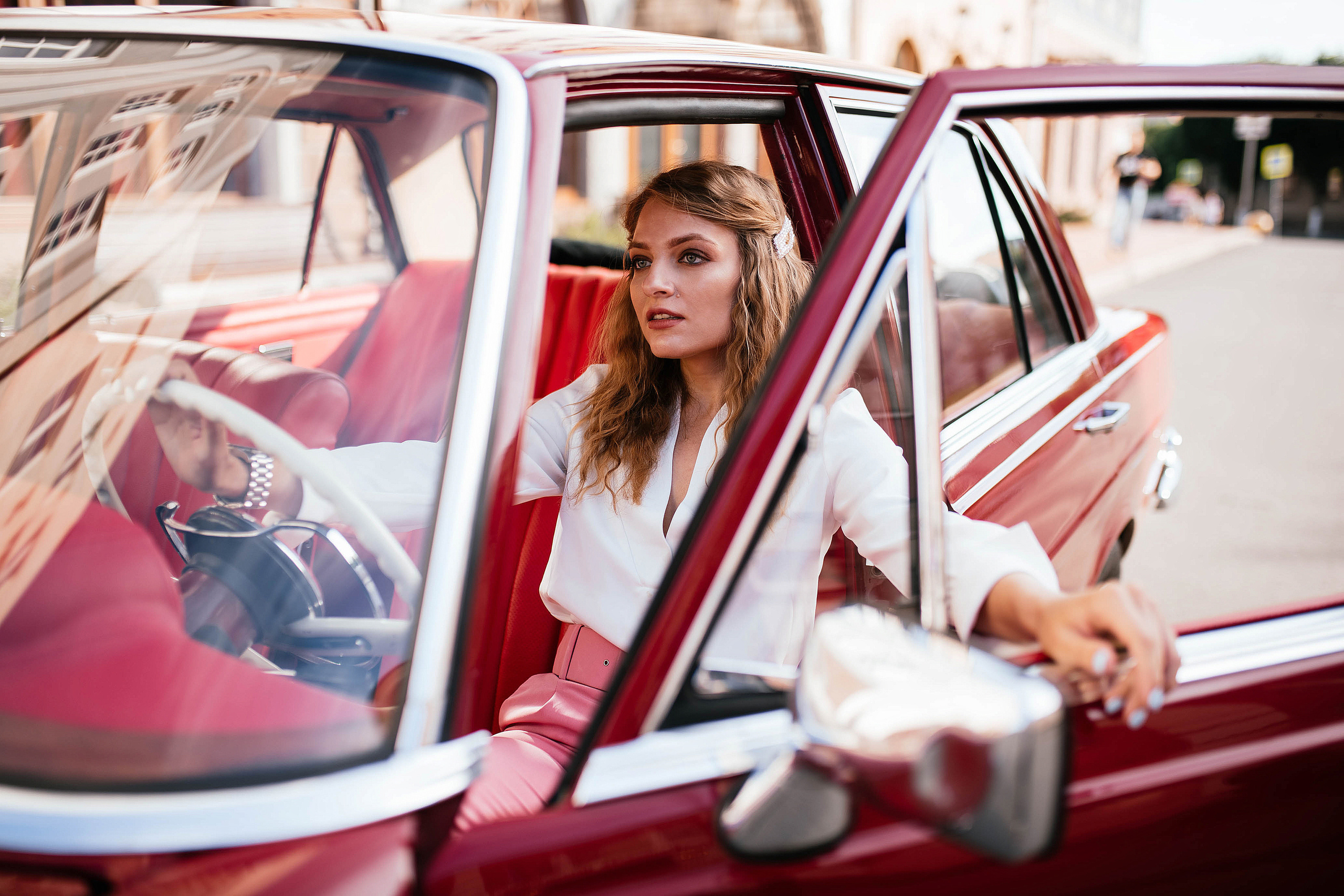 Фотодень с ретро-машиной. Свадебный, семейный фотограф в Рязани Лена Брант