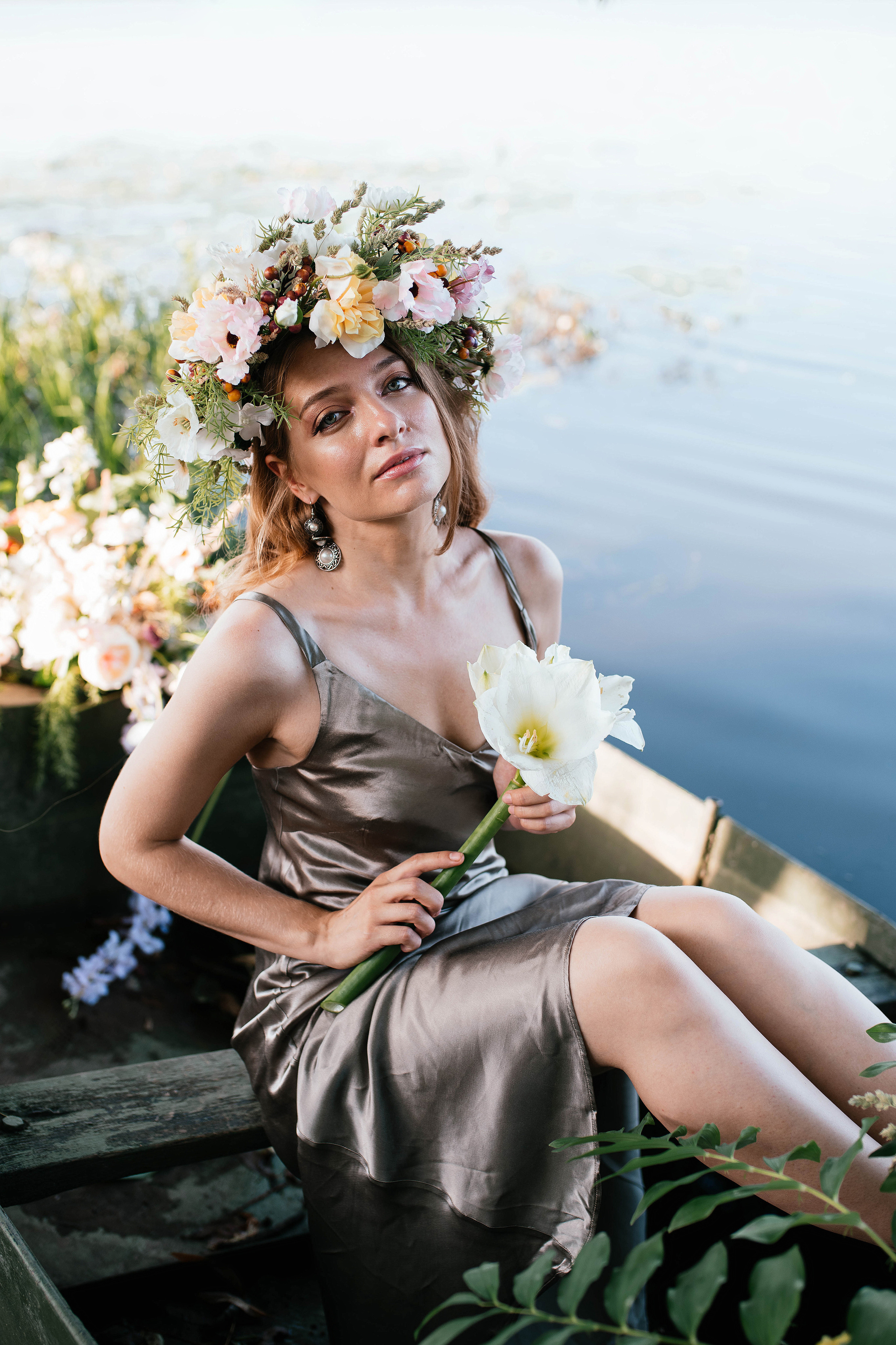 Лодка. Свадебный, семейный фотограф в Рязани Лена Брант