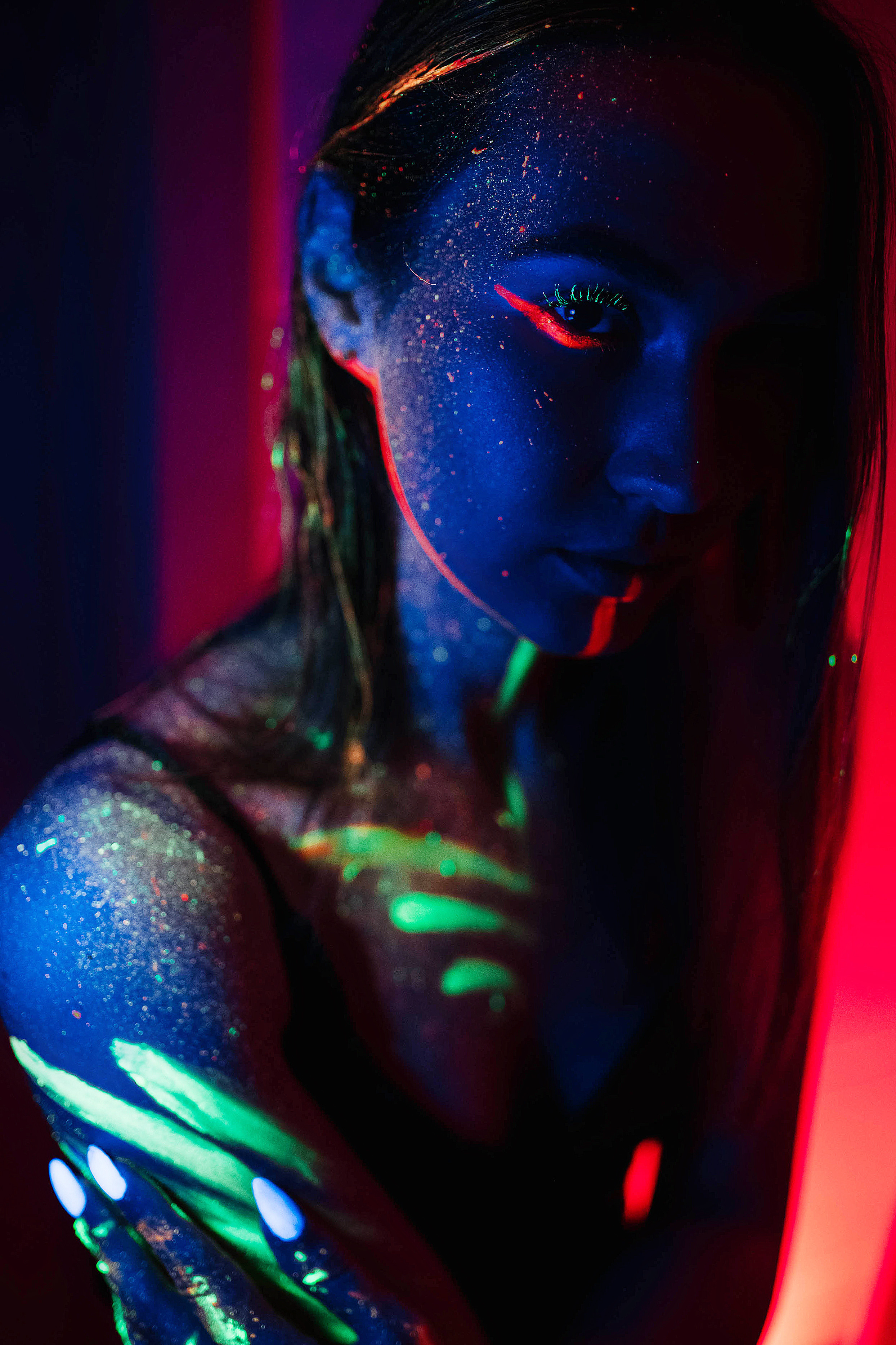 Съемки со светящимися красками. Свадебный, семейный фотограф в Рязани Лена Брант