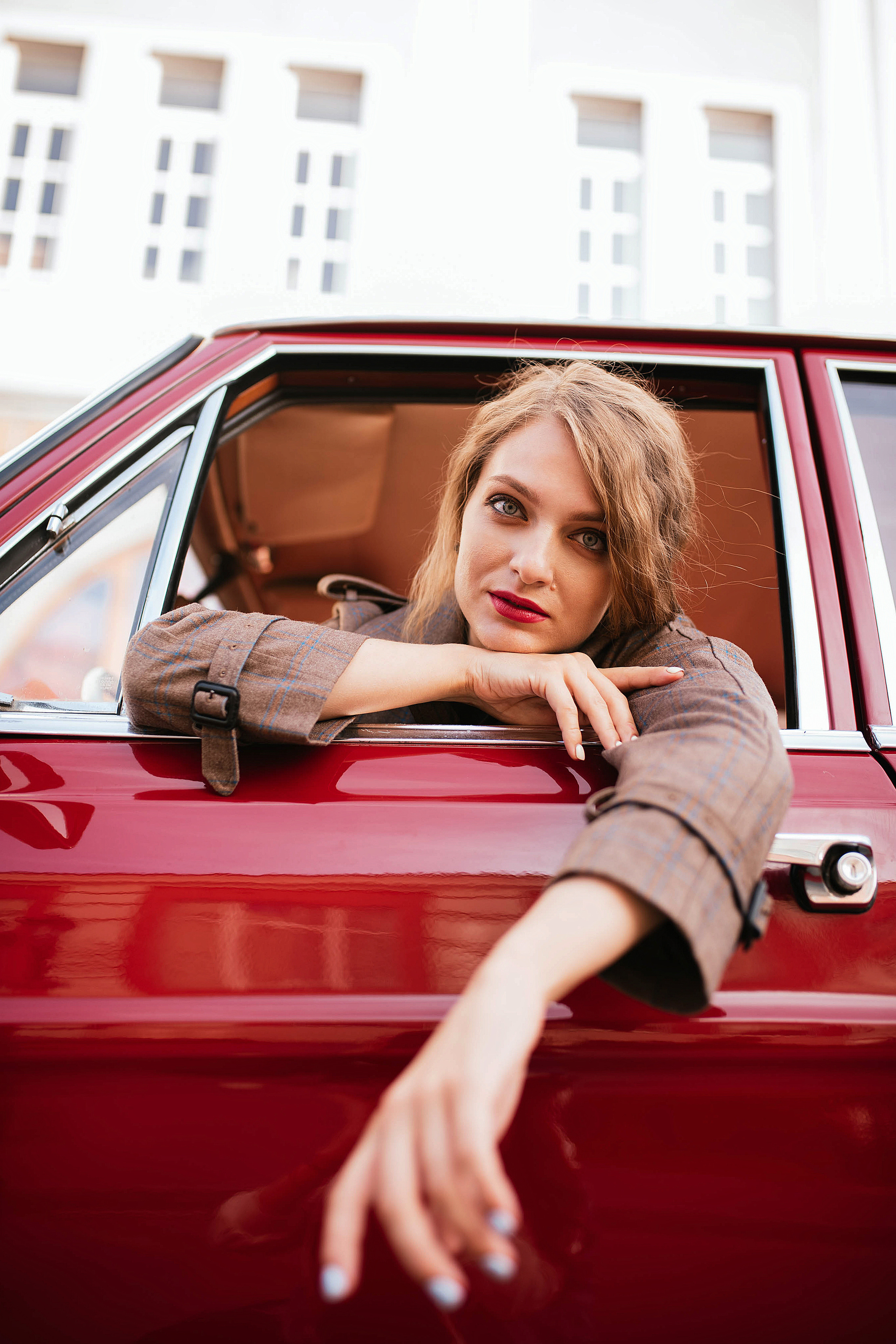 Фотодень с ретро-машиной. Свадебный, семейный фотограф в Рязани Лена Брант