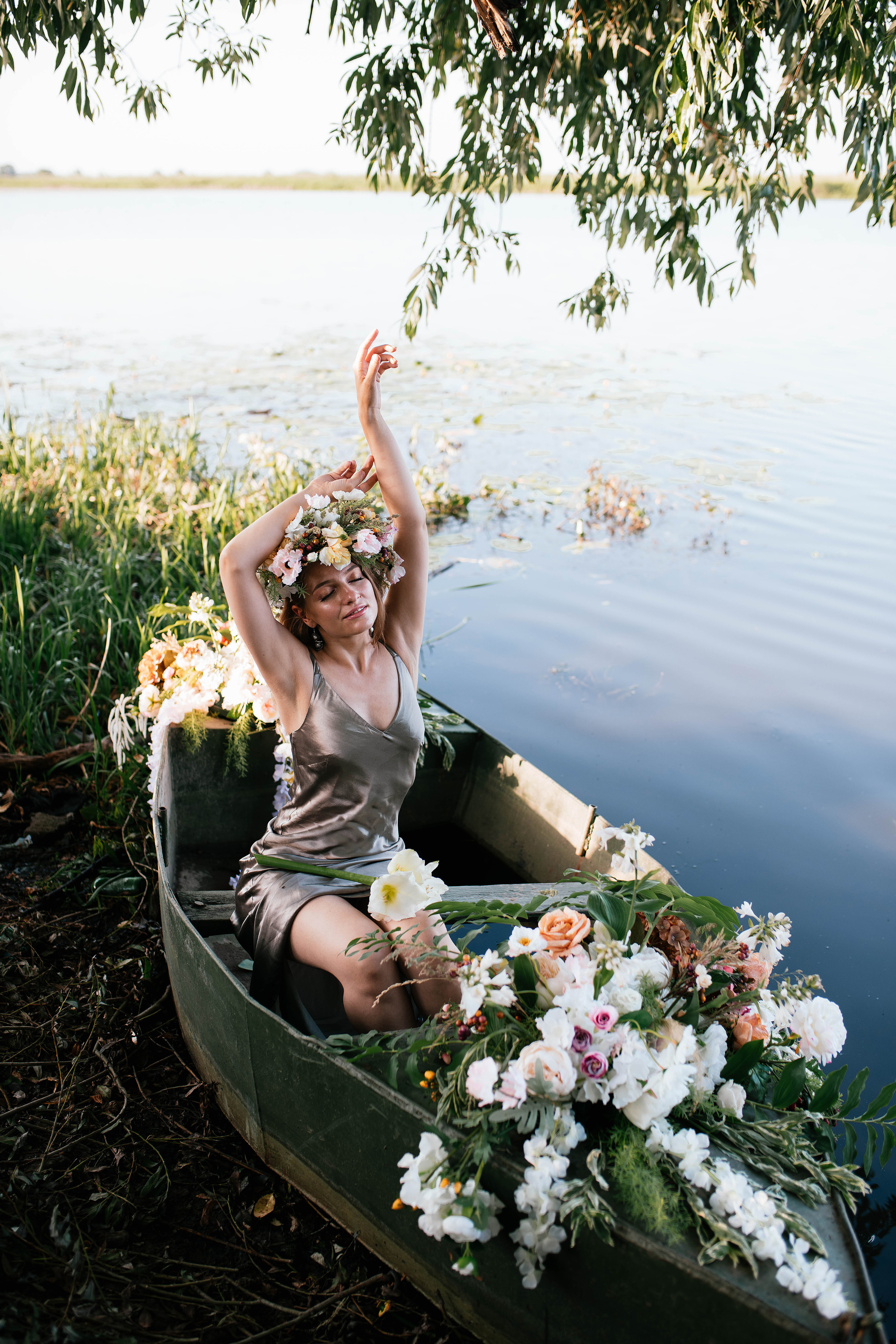 Лодка. Свадебный, семейный фотограф в Рязани Лена Брант