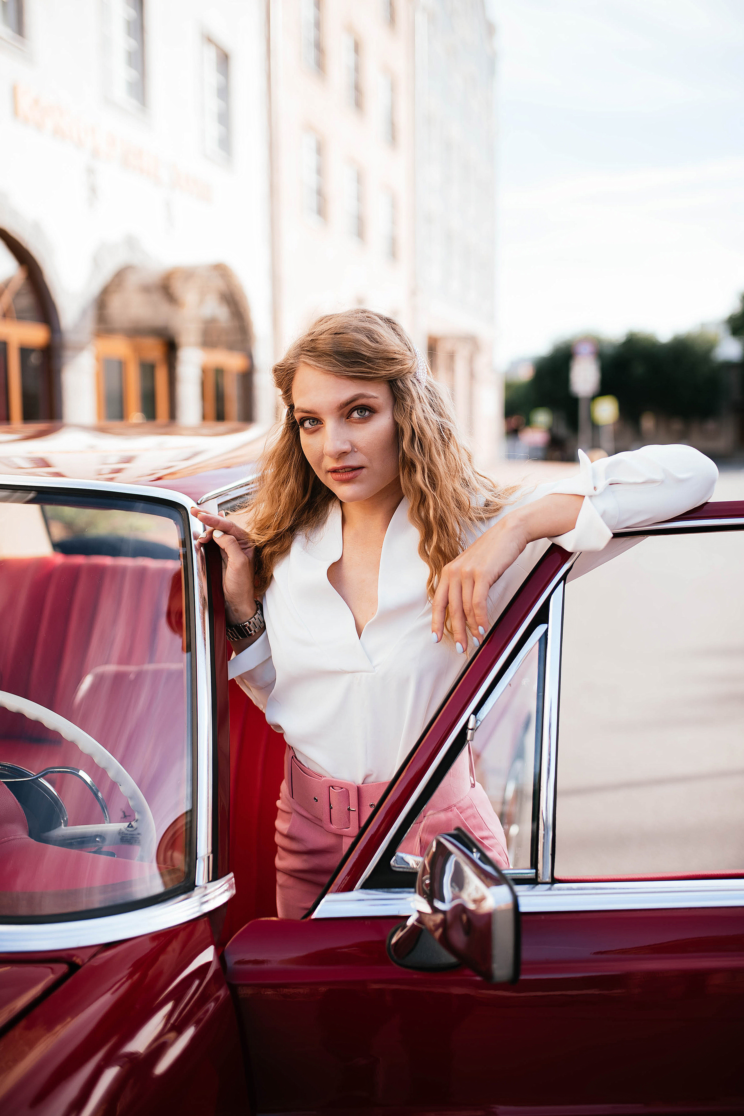 Фотодень с ретро-машиной. Свадебный, семейный фотограф в Рязани Лена Брант