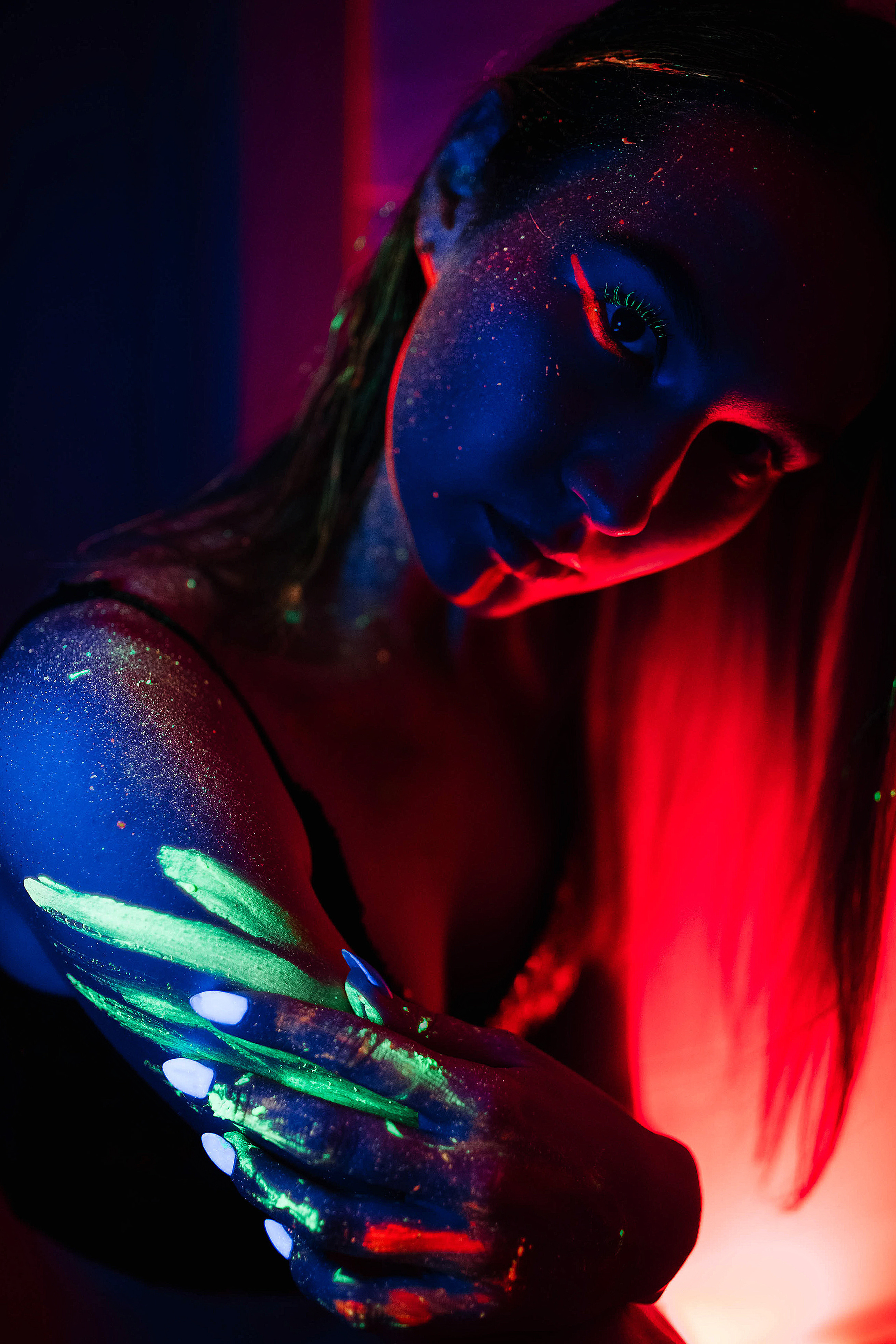 Съемки со светящимися красками. Свадебный, семейный фотограф в Рязани Лена Брант