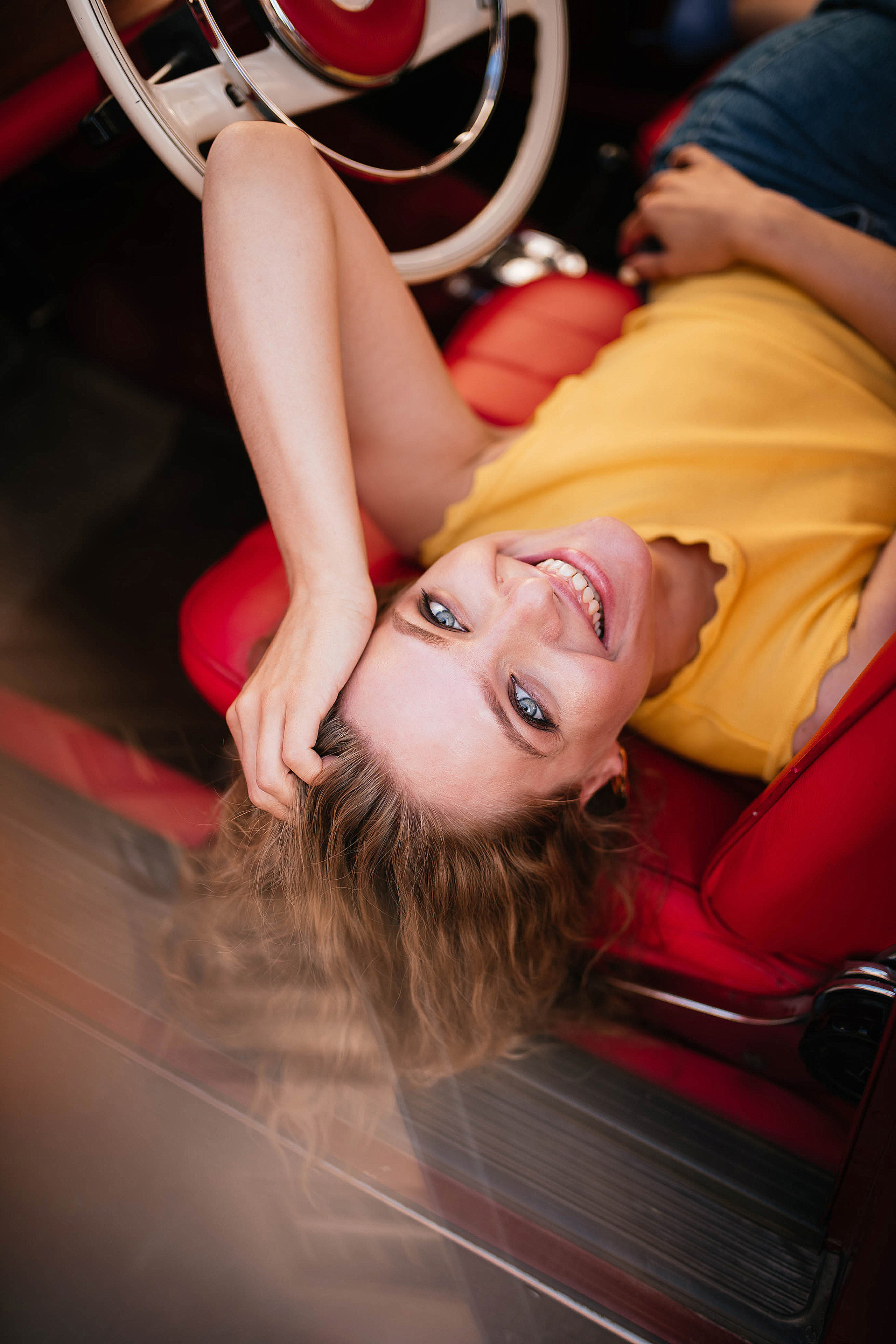 Фотодень с ретро-машиной. Свадебный, семейный фотограф в Рязани Лена Брант