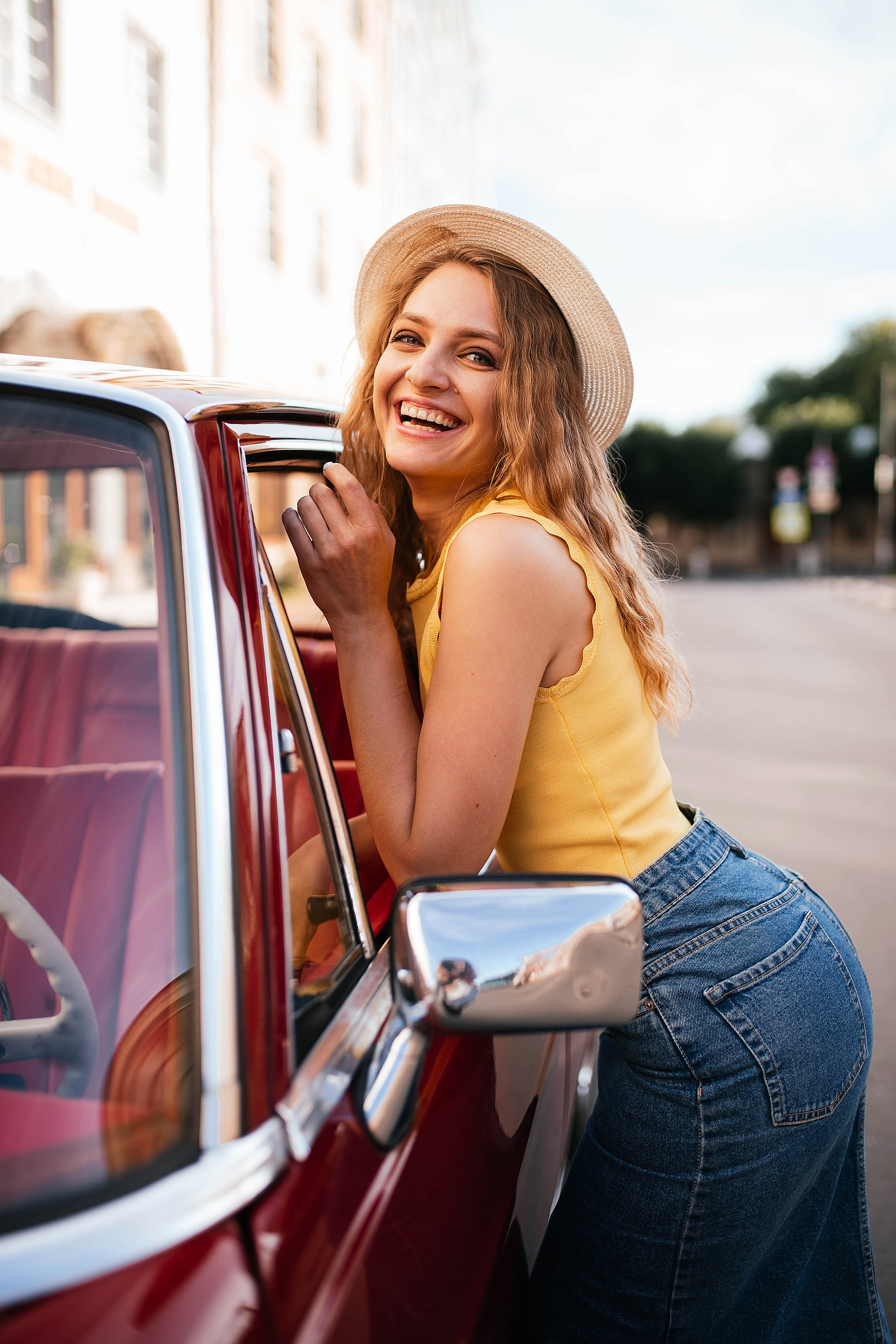 Фотодень с ретро-машиной. Свадебный, семейный фотограф в Рязани Лена Брант