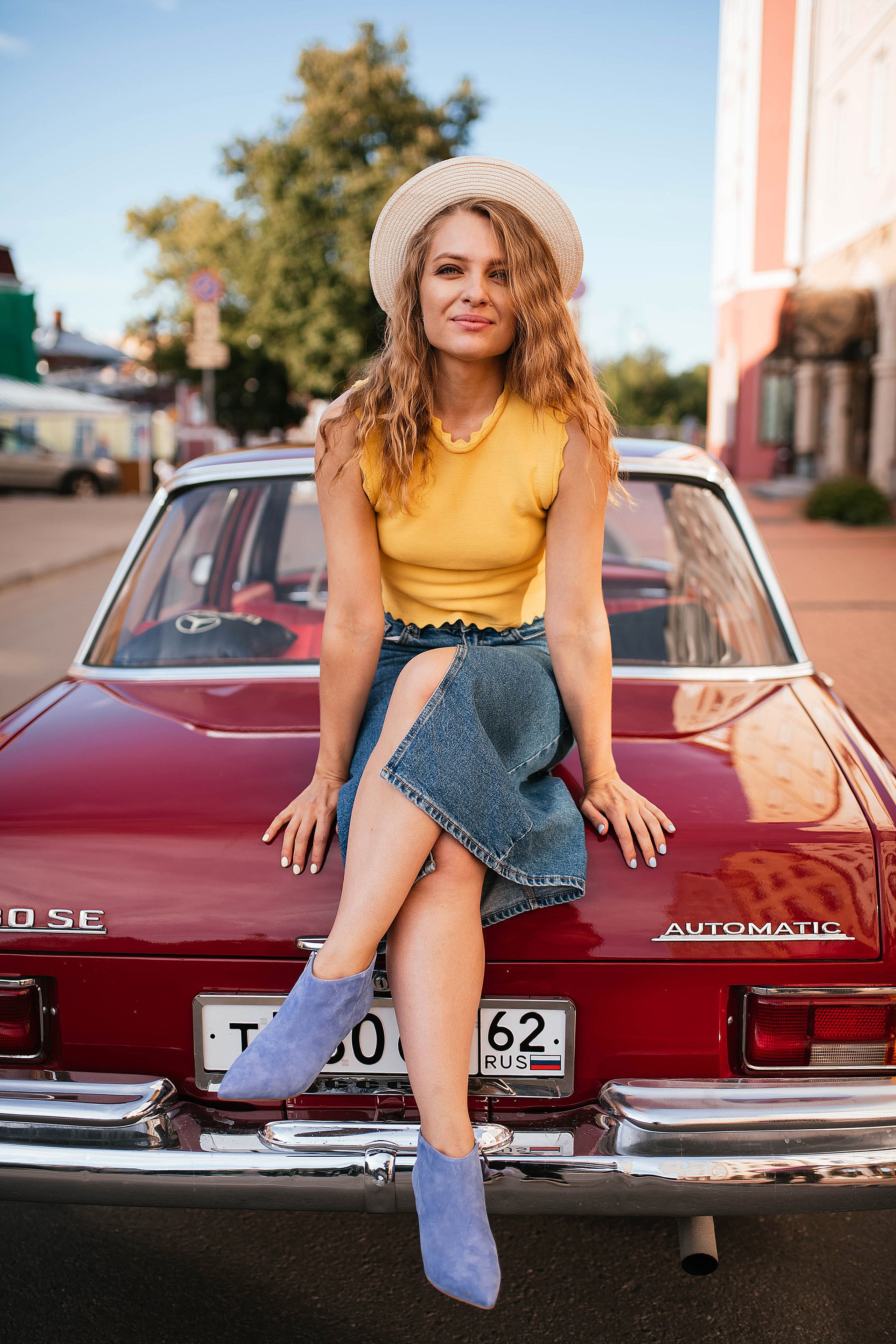 Фотодень с ретро-машиной. Свадебный, семейный фотограф в Рязани Лена Брант