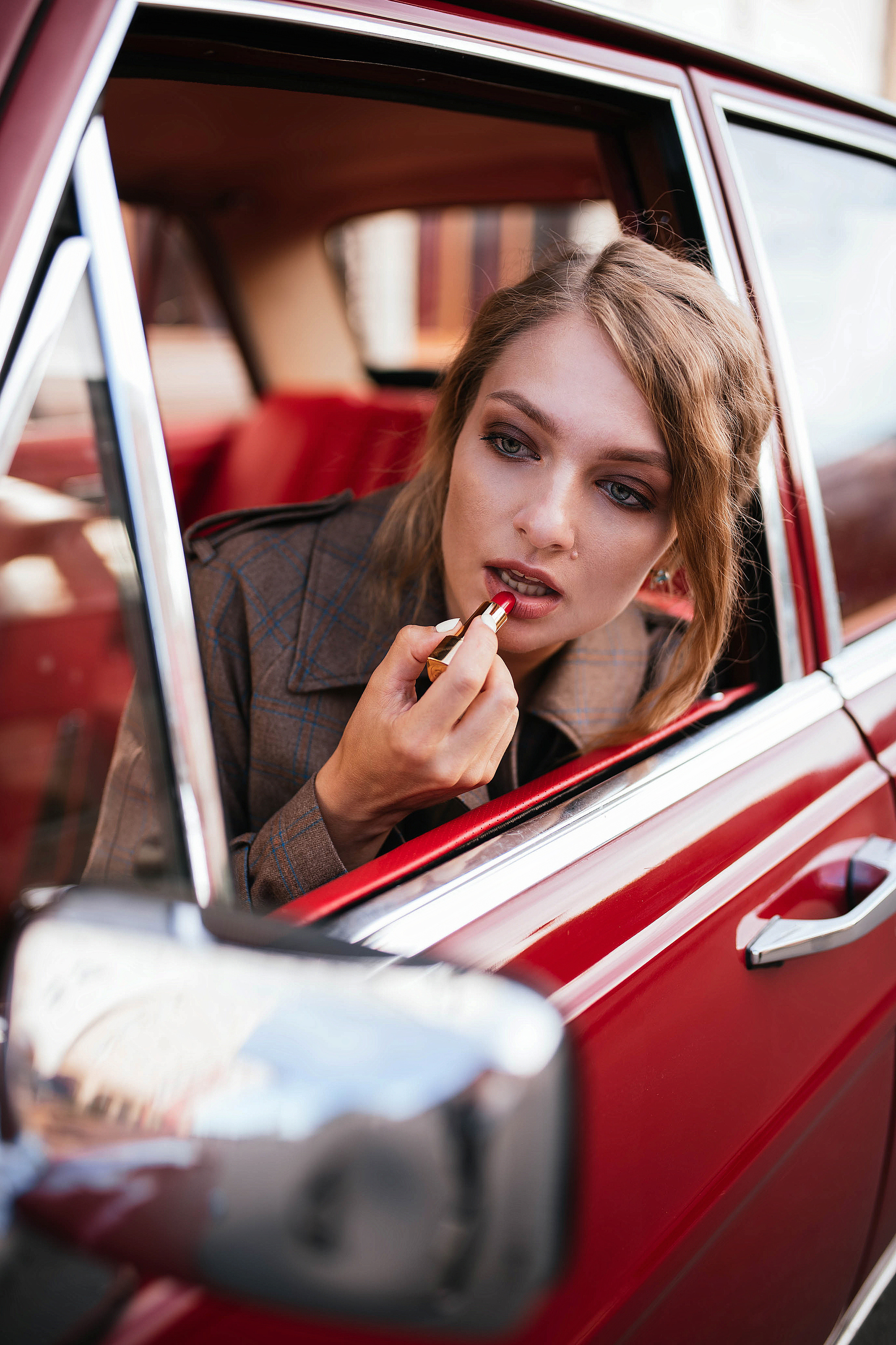 Фотодень с ретро-машиной. Свадебный, семейный фотограф в Рязани Лена Брант