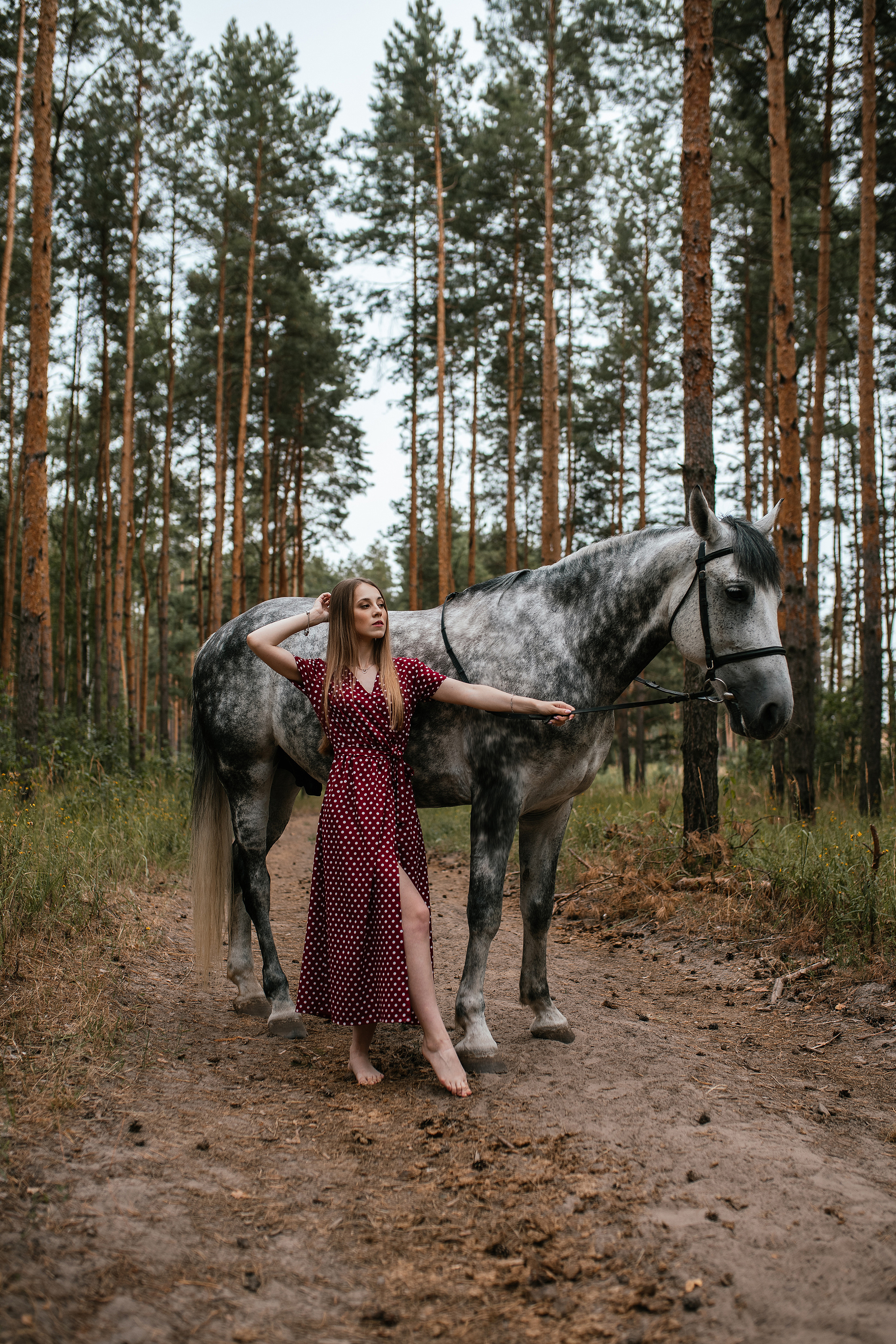 Съемки с лошадьми. Свадебный, семейный фотограф в Рязани Лена Брант
