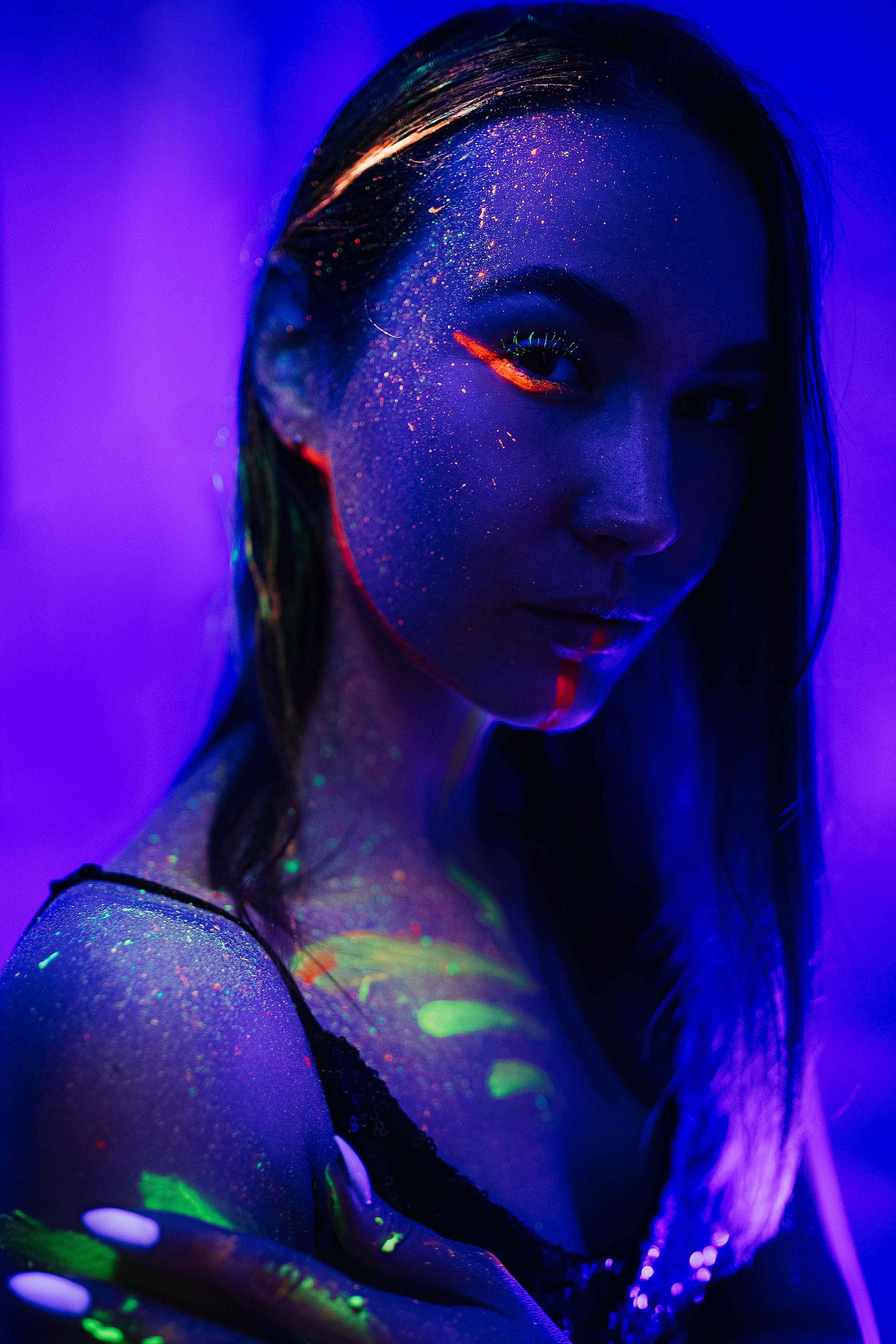 Съемки со светящимися красками. Свадебный, семейный фотограф в Рязани Лена Брант