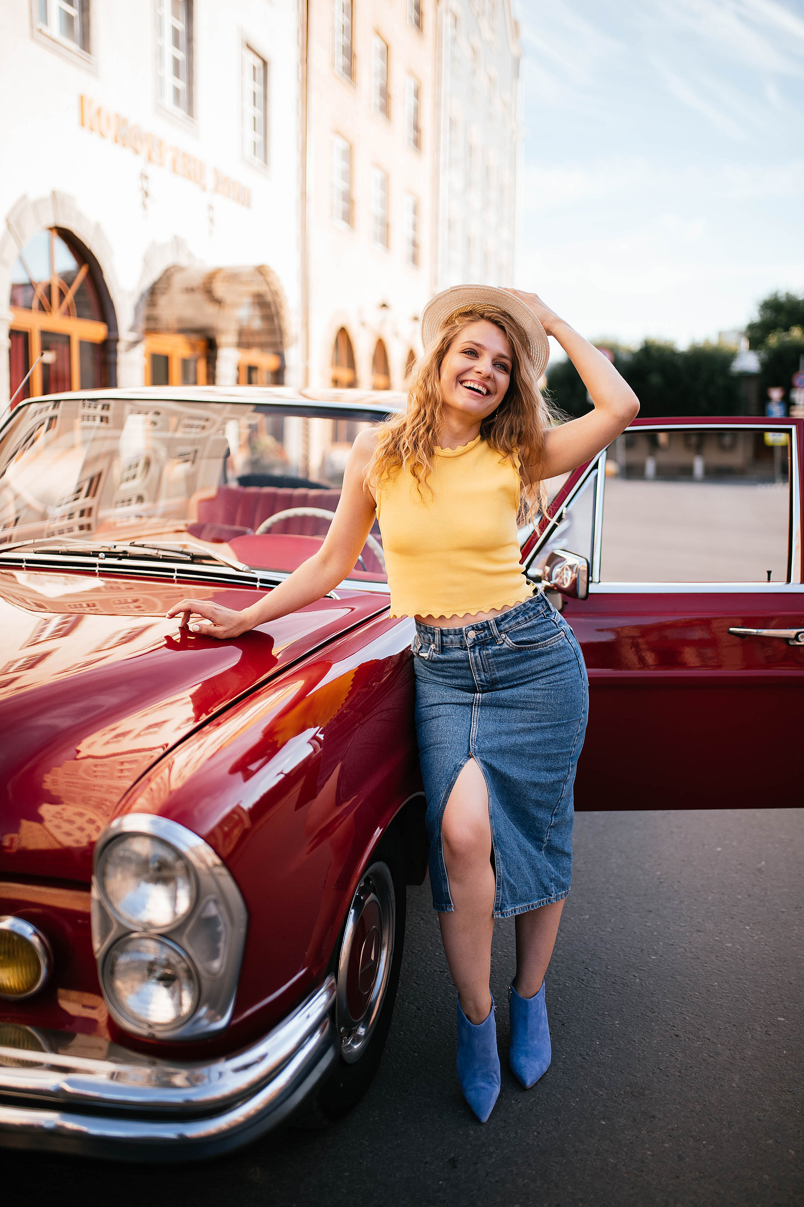 Фотодень с ретро-машиной. Свадебный, семейный фотограф в Рязани Лена Брант