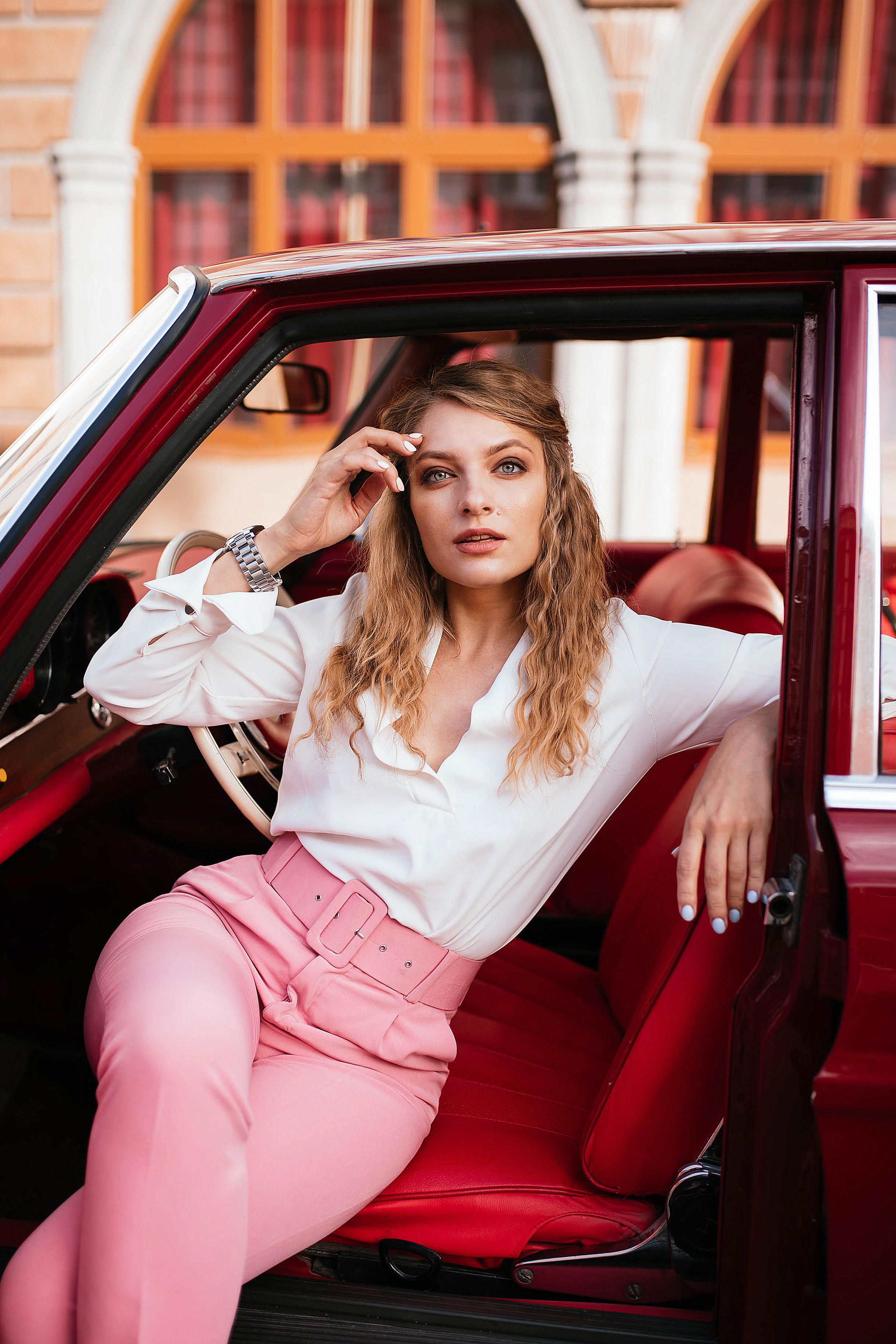 Фотодень с ретро-машиной. Свадебный, семейный фотограф в Рязани Лена Брант