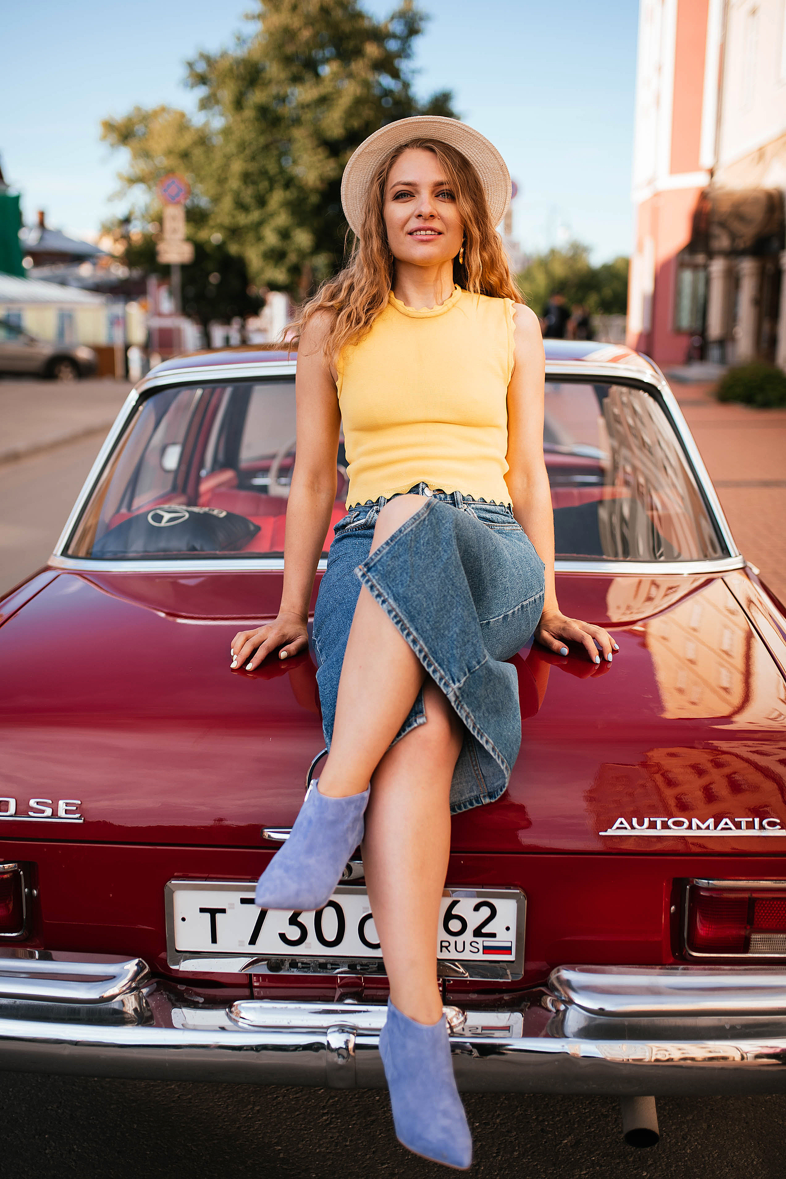 Фотодень с ретро-машиной. Свадебный, семейный фотограф в Рязани Лена Брант