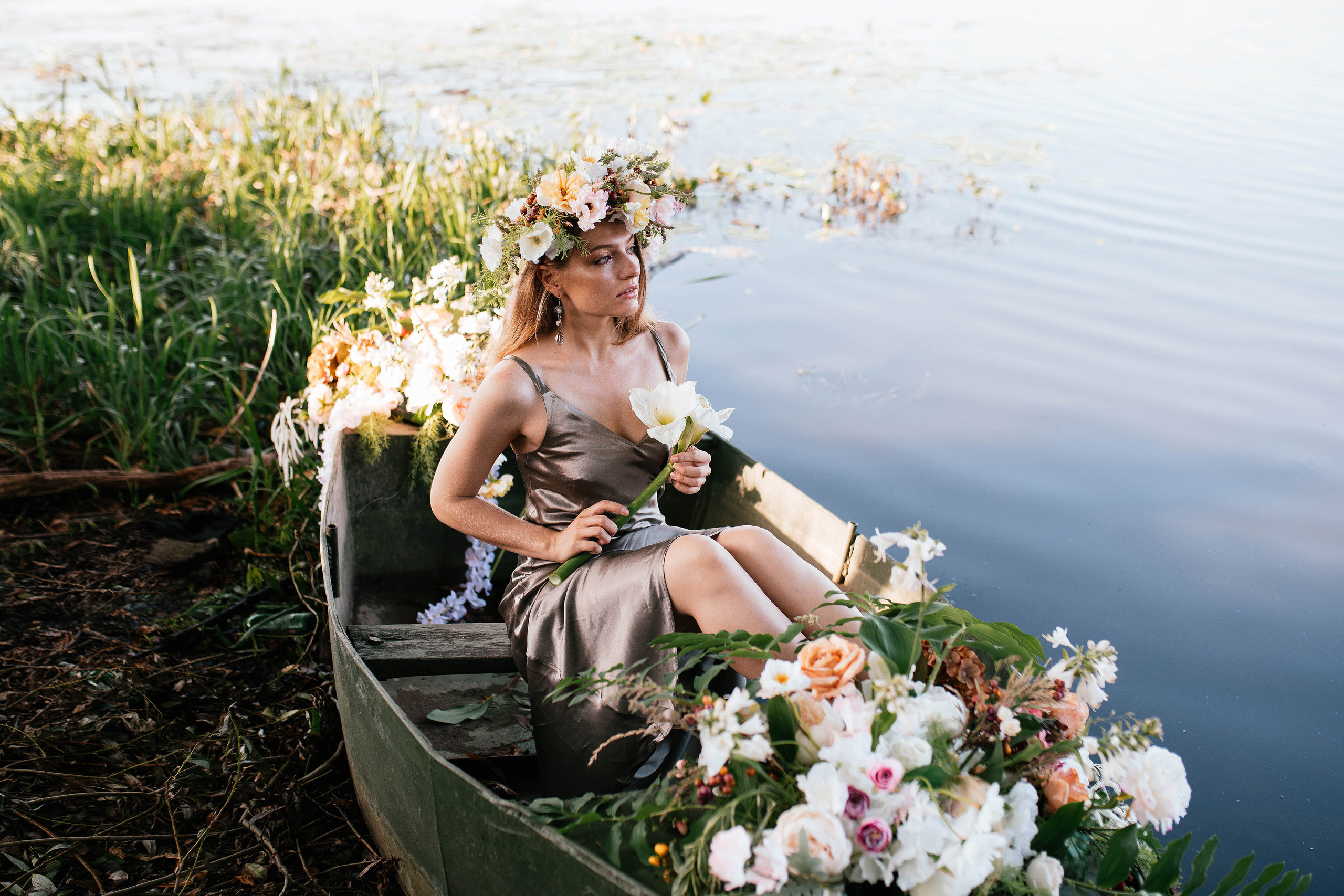 Лодка. Свадебный, семейный фотограф в Рязани Лена Брант