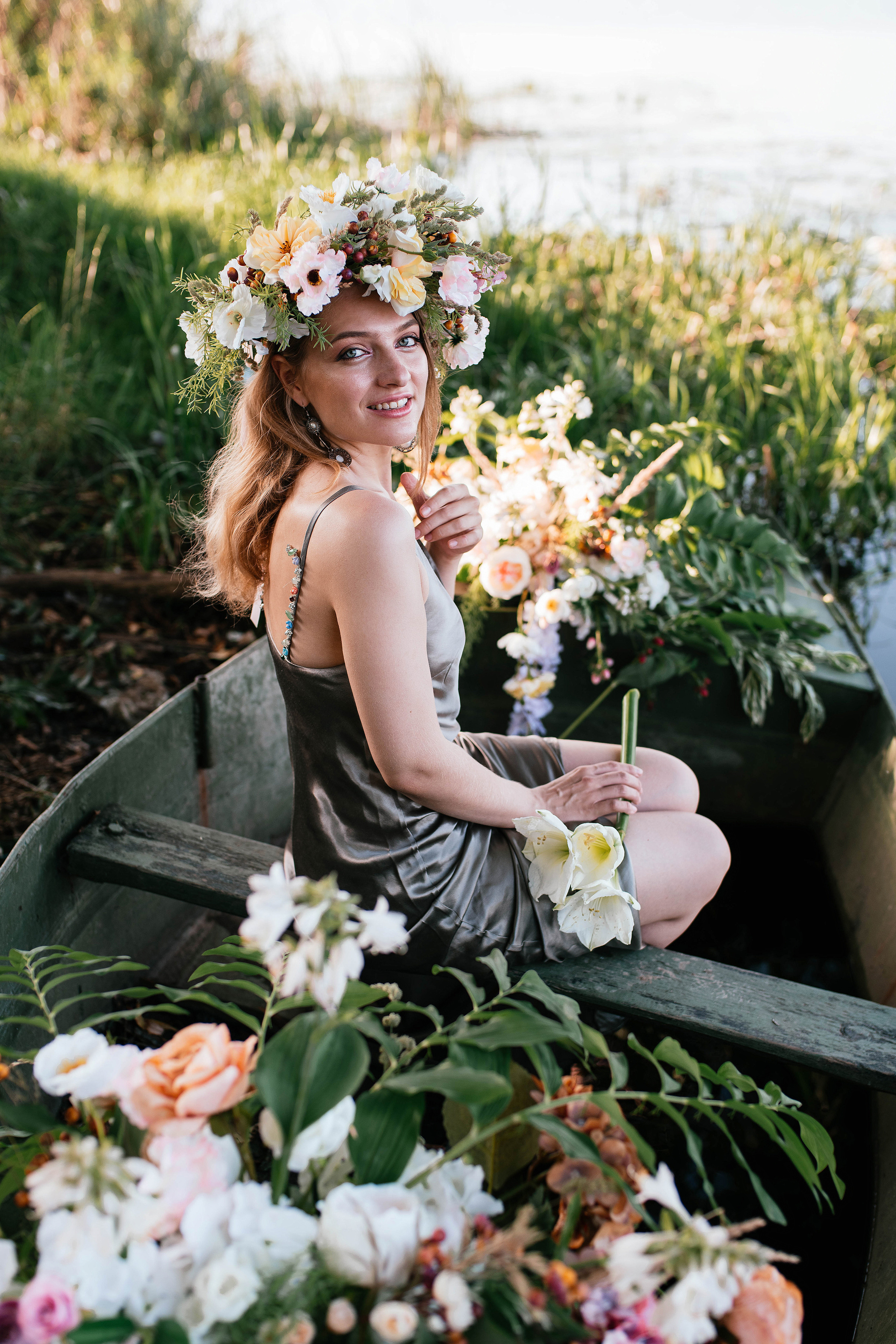 Лодка. Свадебный, семейный фотограф в Рязани Лена Брант