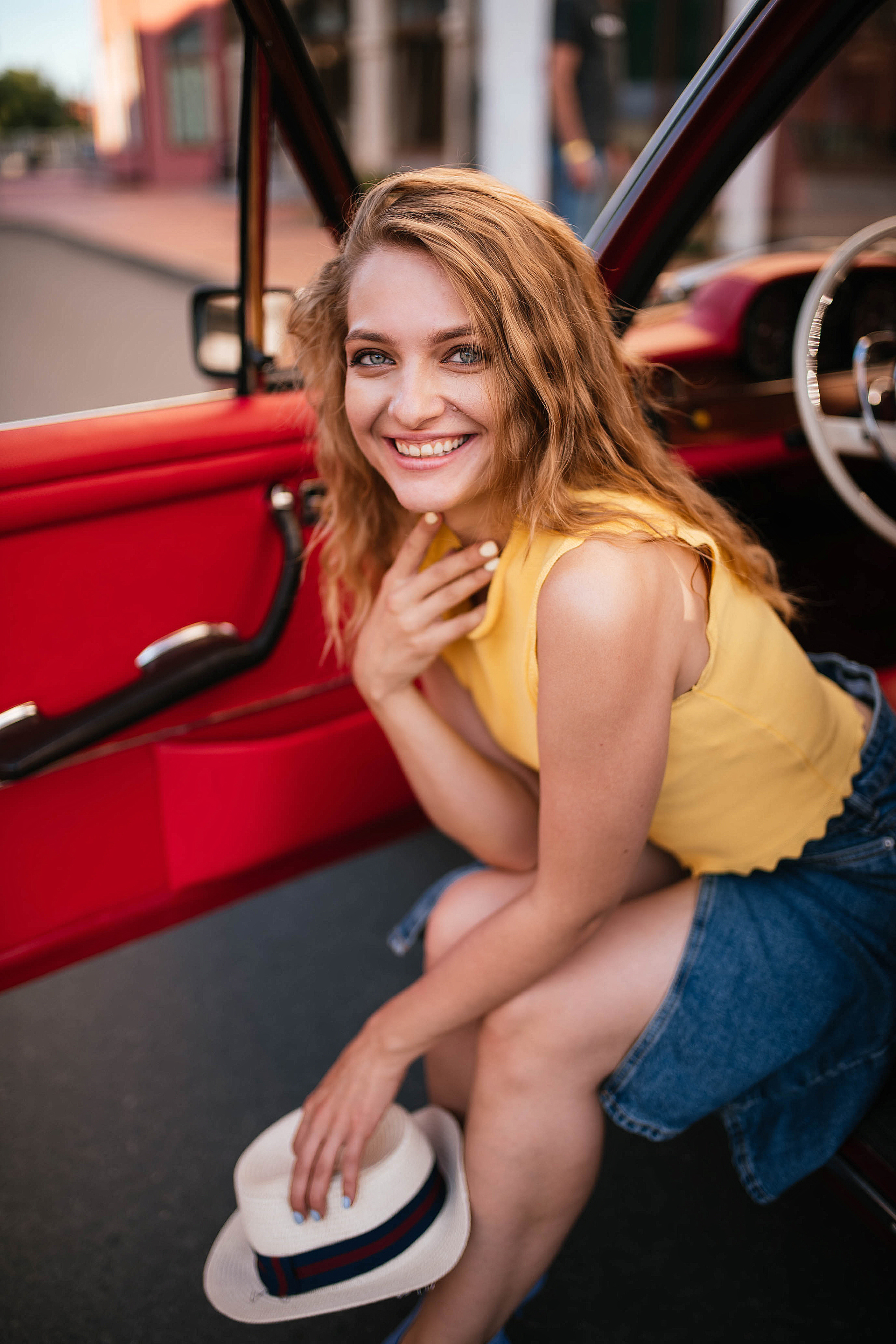 Фотодень с ретро-машиной. Свадебный, семейный фотограф в Рязани Лена Брант