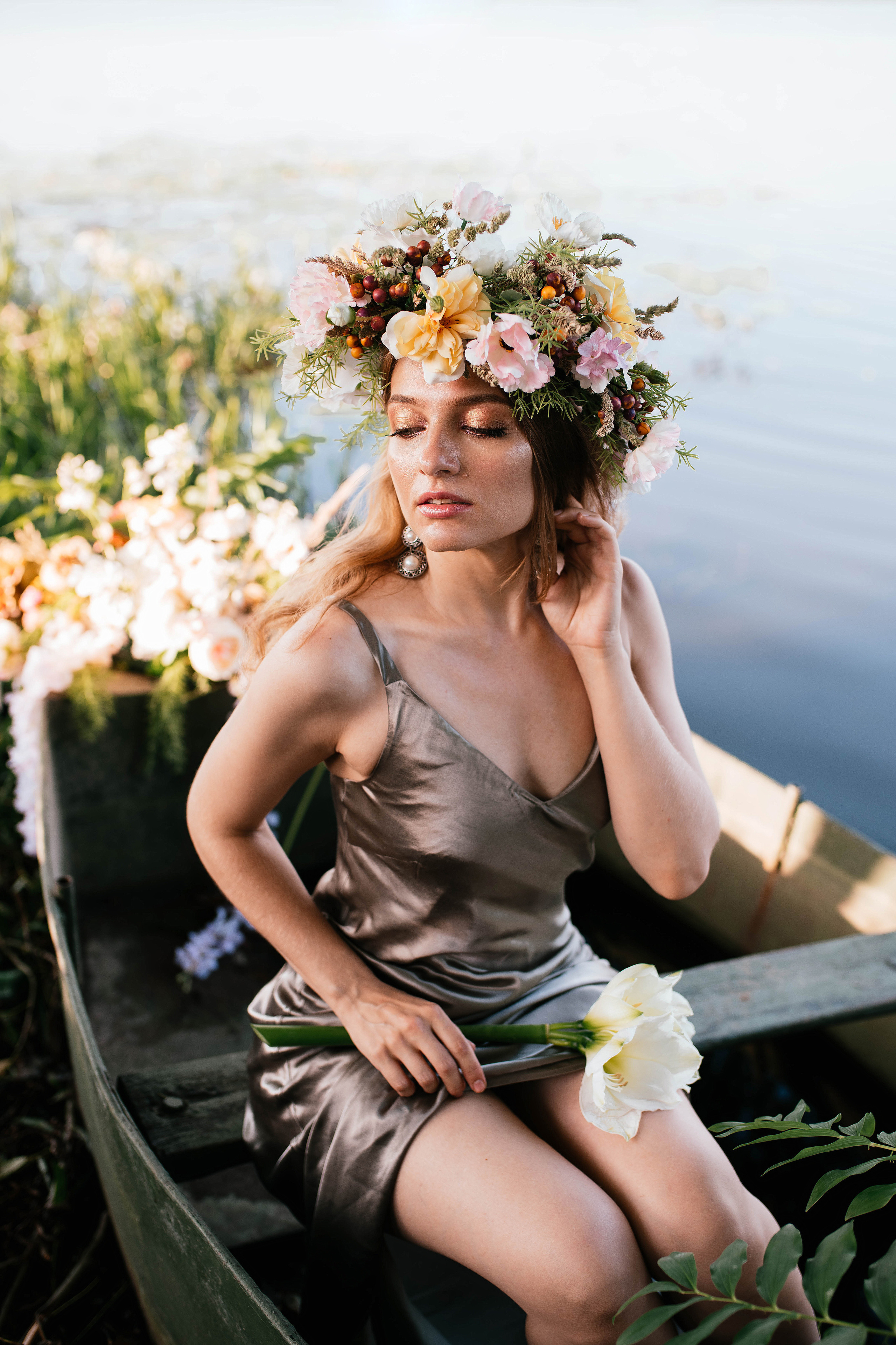 Лодка. Свадебный, семейный фотограф в Рязани Лена Брант