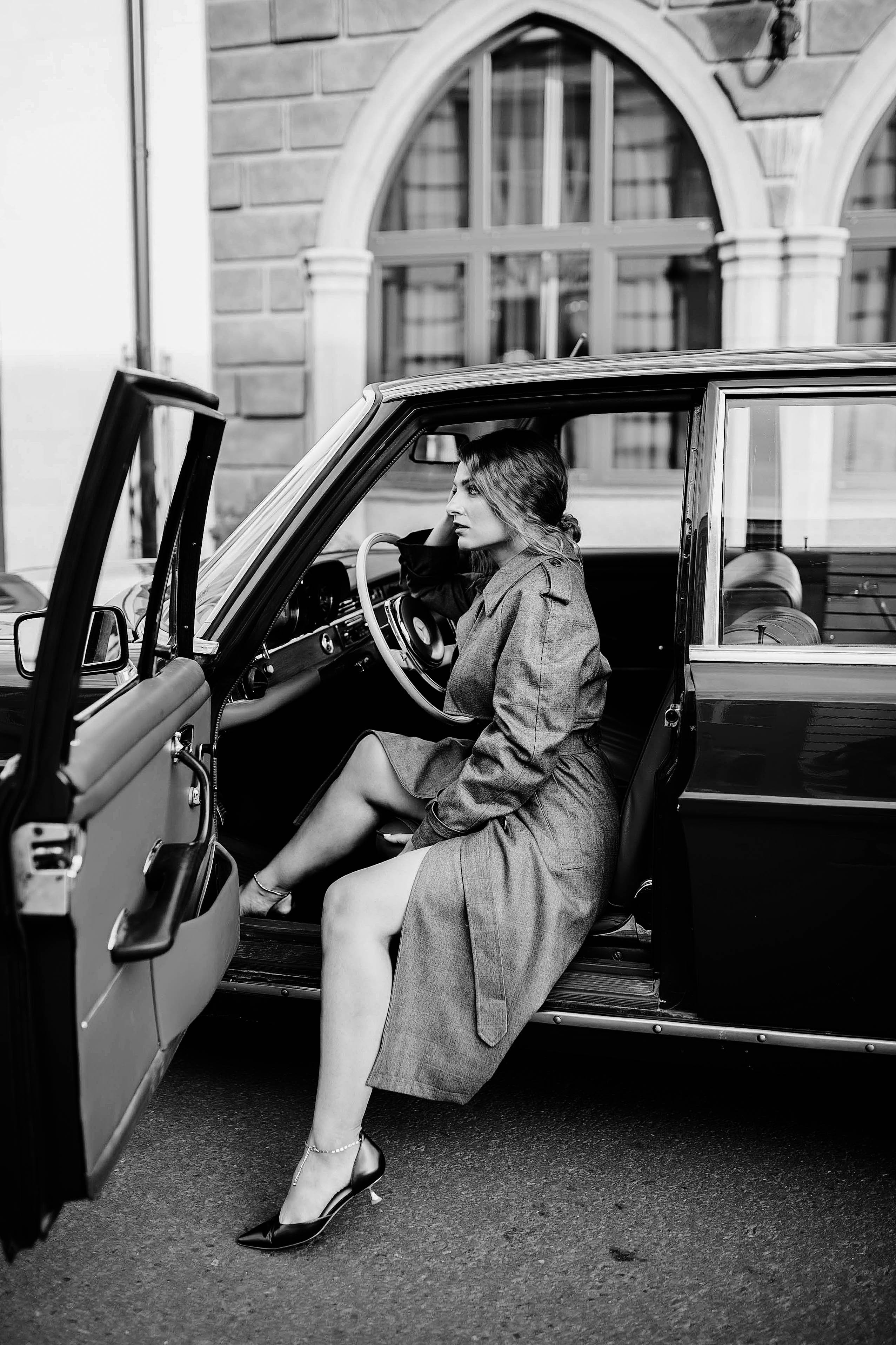 Фотодень с ретро-машиной. Свадебный, семейный фотограф в Рязани Лена Брант