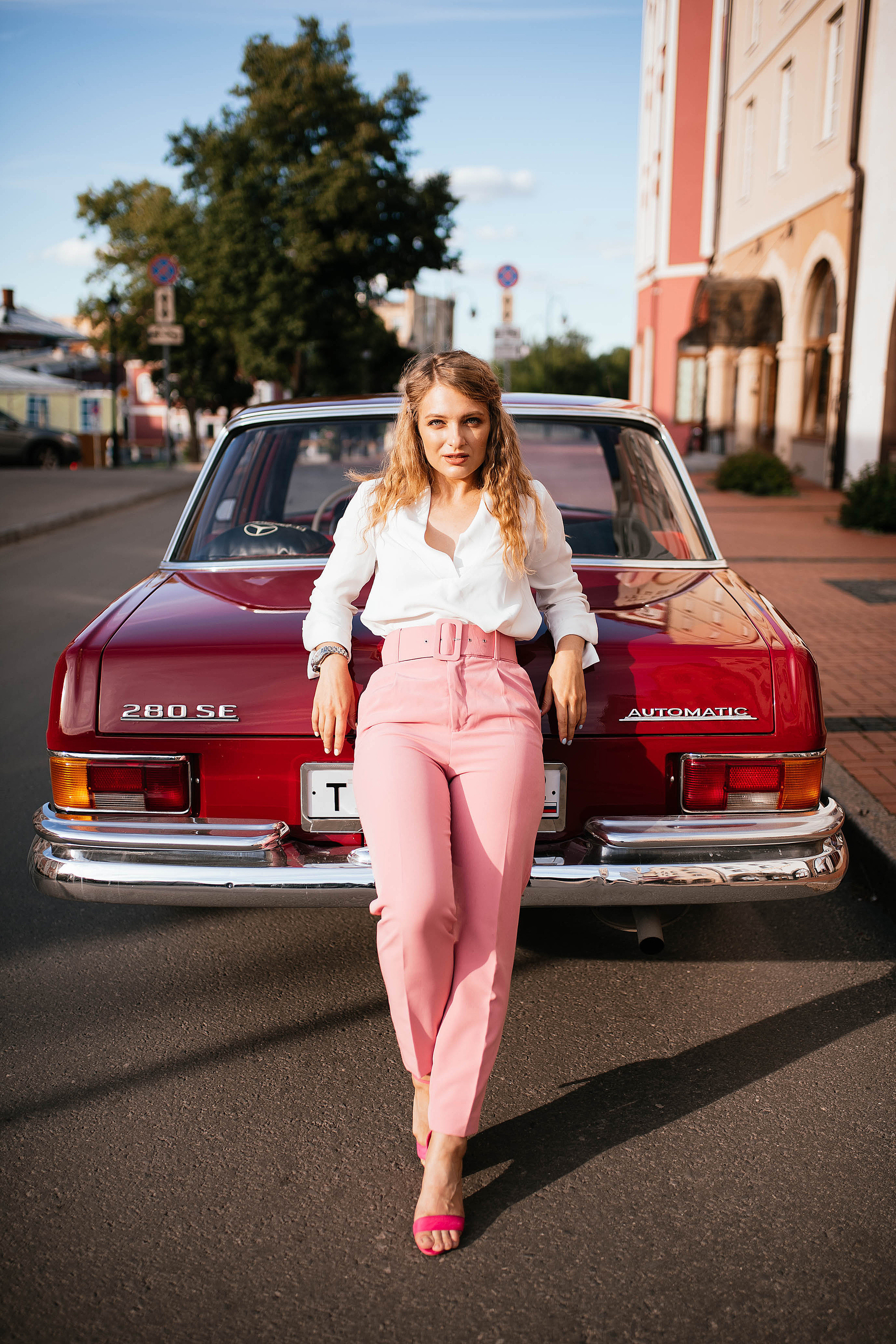 Фотодень с ретро-машиной. Свадебный, семейный фотограф в Рязани Лена Брант