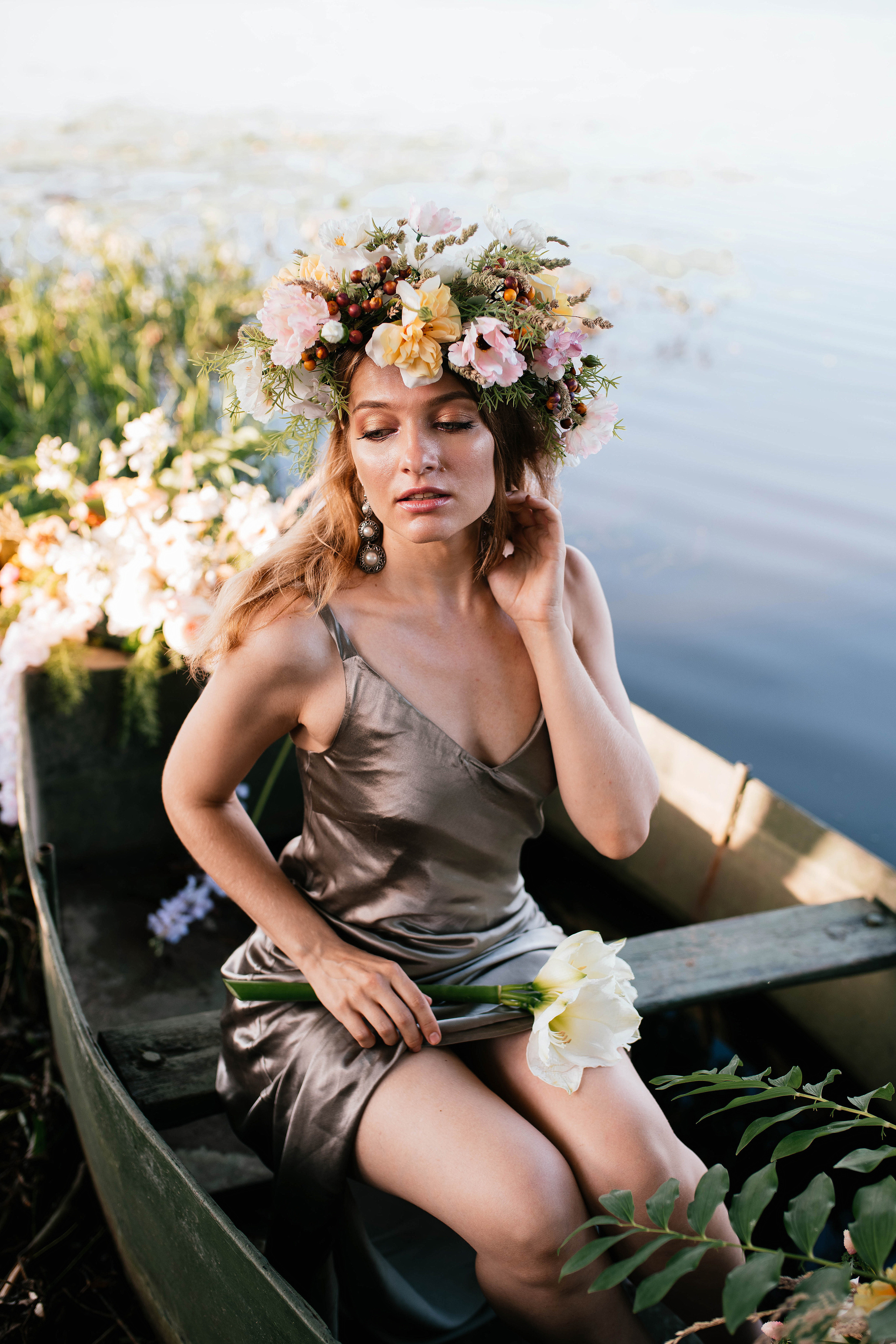 Лодка. Свадебный, семейный фотограф в Рязани Лена Брант