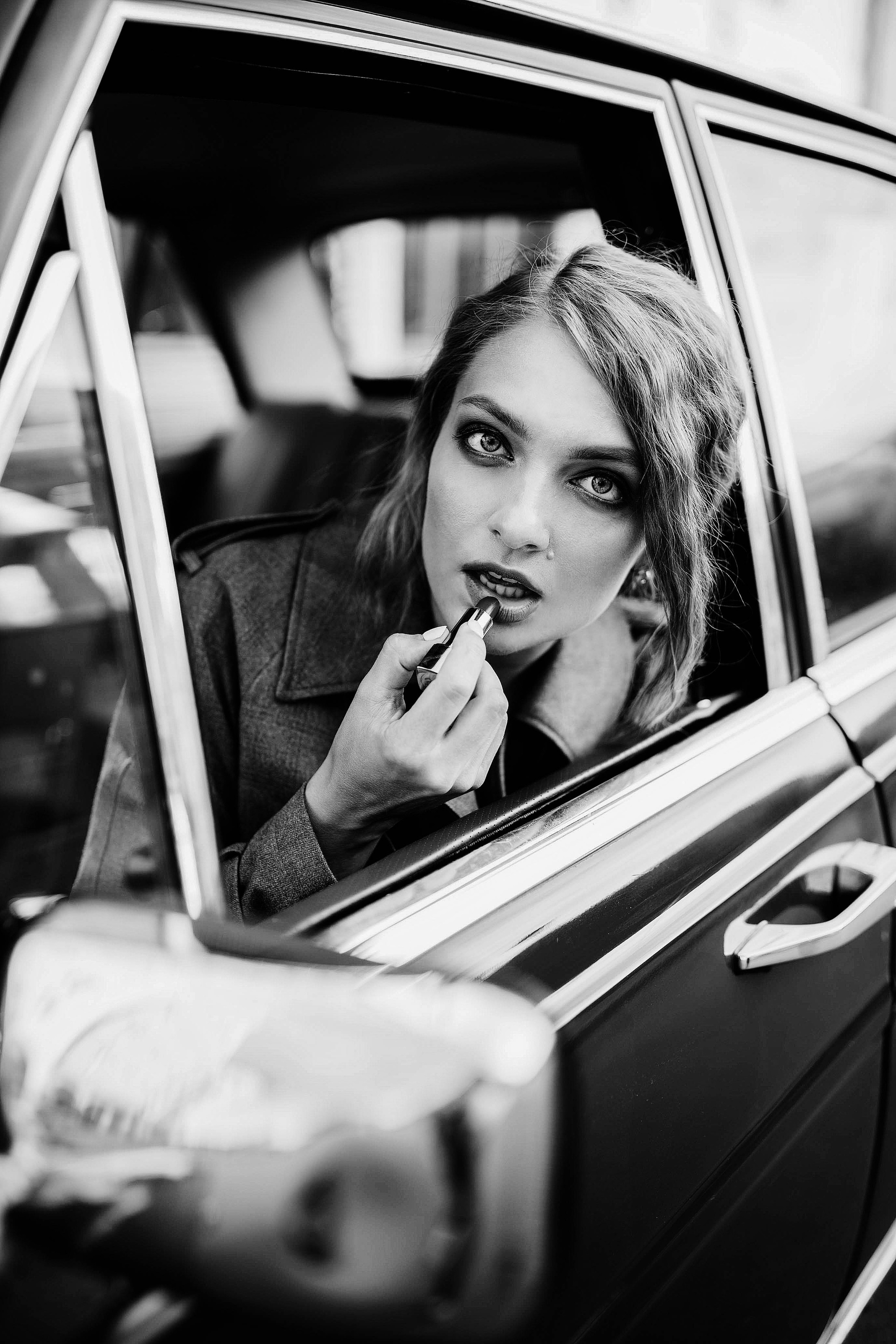 Фотодень с ретро-машиной. Свадебный, семейный фотограф в Рязани Лена Брант