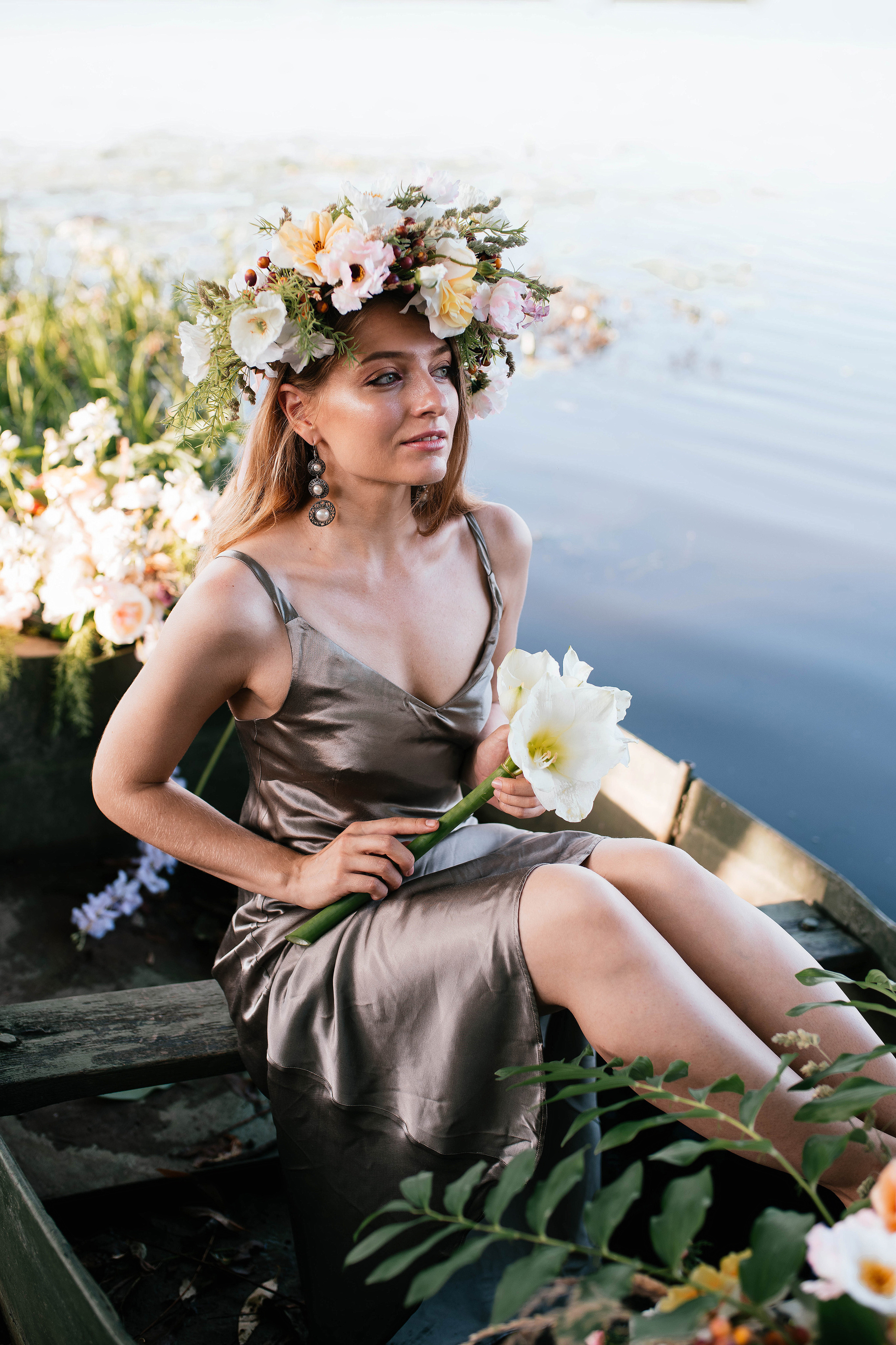 Лодка. Свадебный, семейный фотограф в Рязани Лена Брант